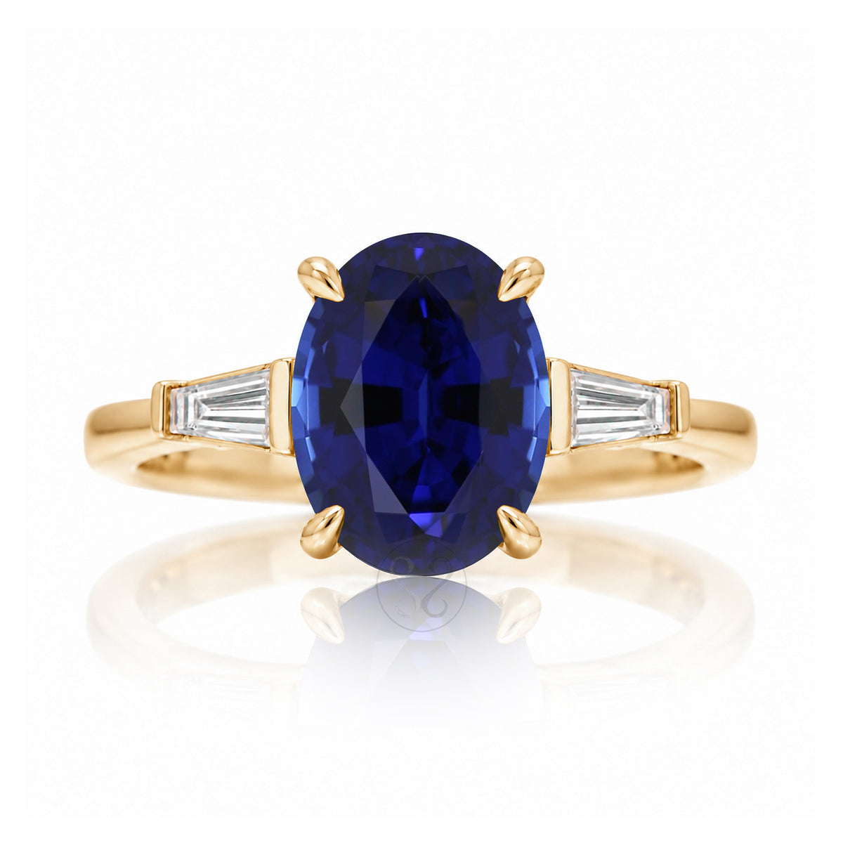 The Alice Oval Blue Sapphire Ring
