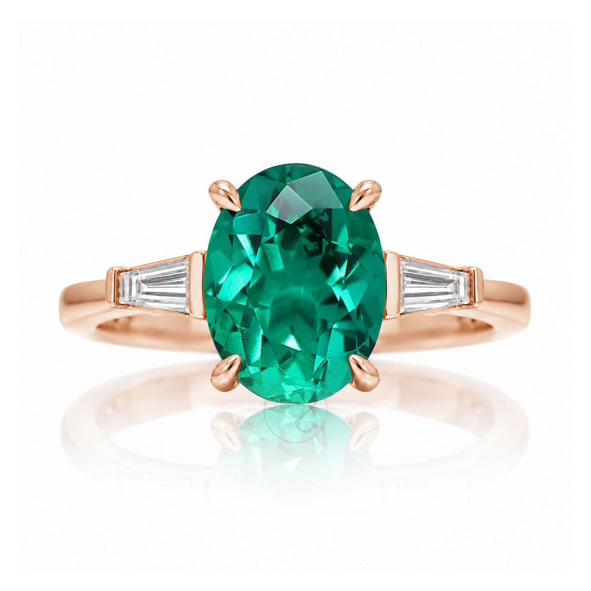 The Alice Oval Emerald Ring