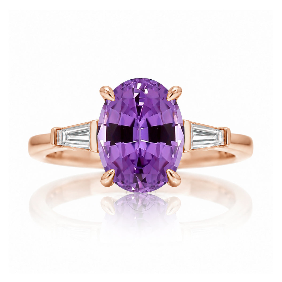 The Alice Oval Amethyst Ring
