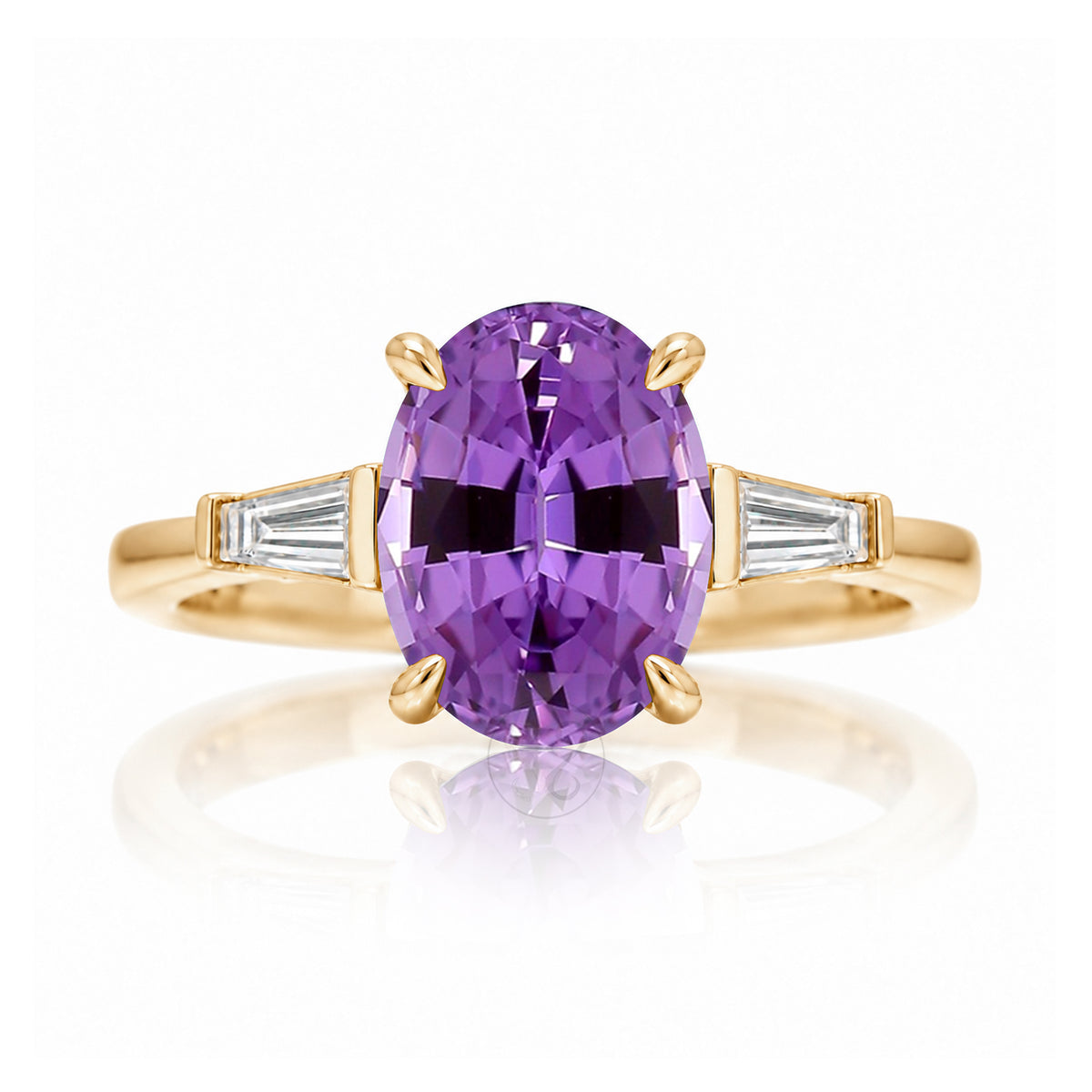 The Alice Oval Amethyst Ring