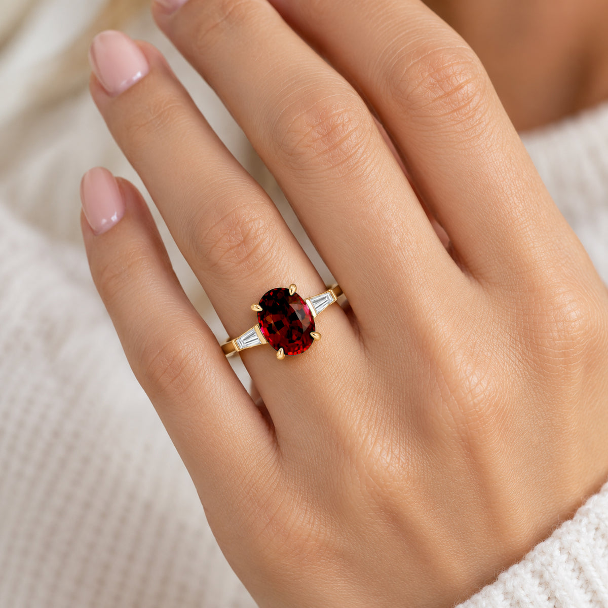 The Alice Oval Ruby Ring