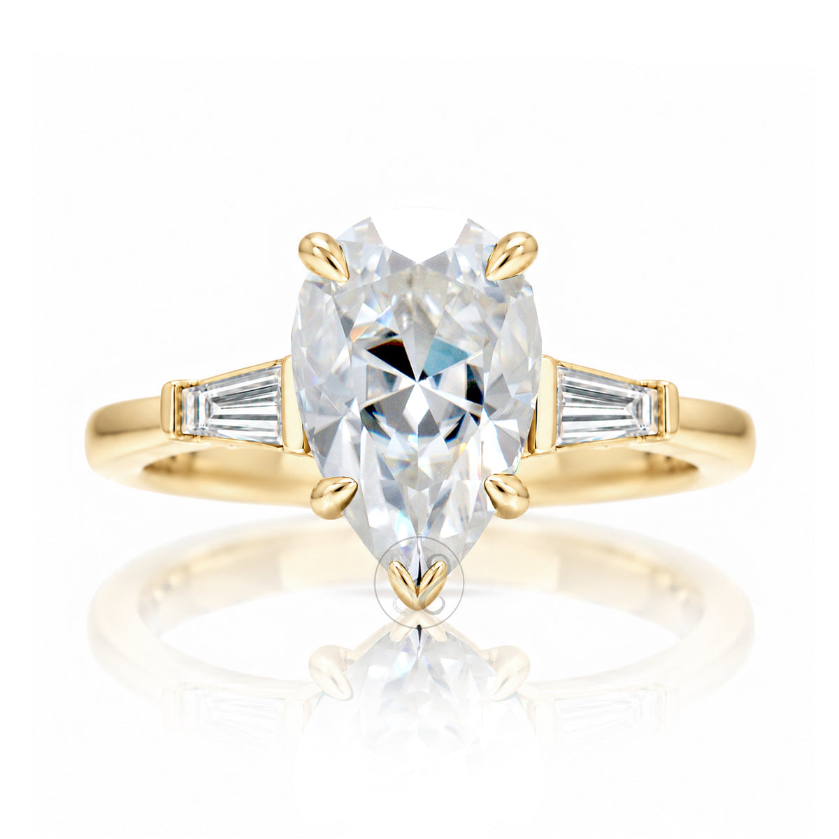 The Alice Pear Moissanite Ring