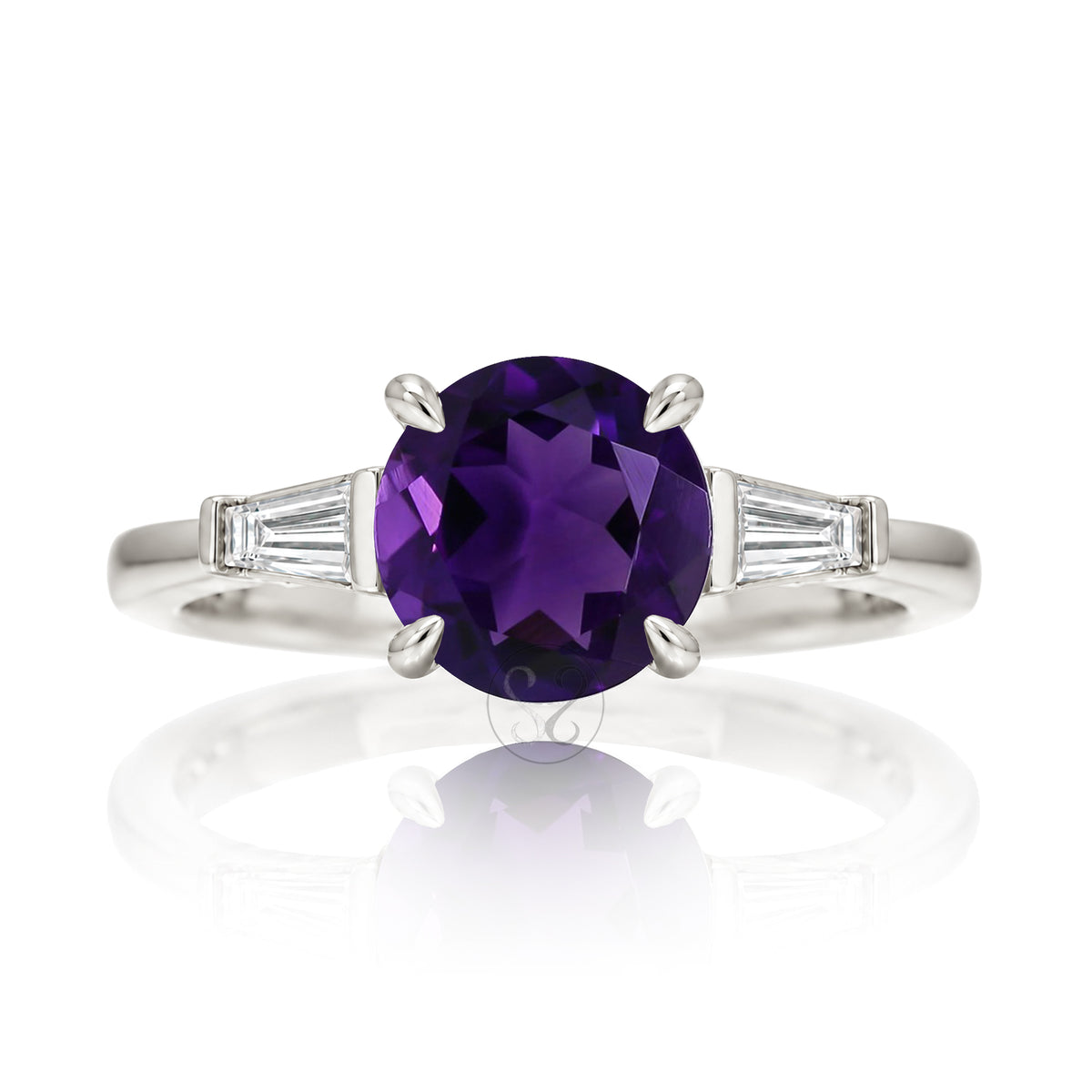 The Alice Round Amethyst Ring