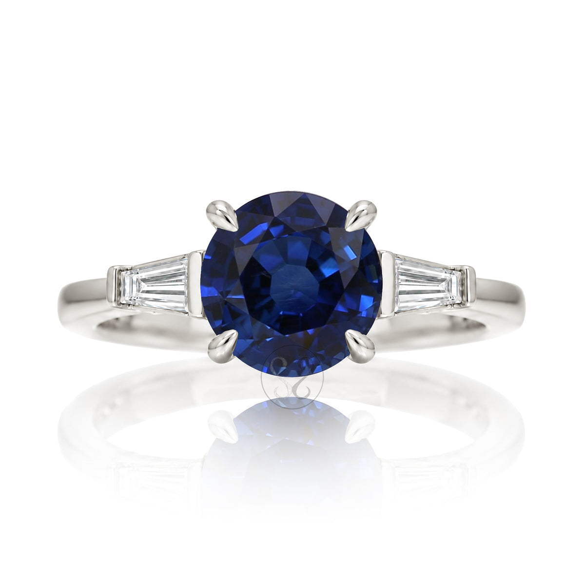 The Alice Round Blue Sapphire Ring