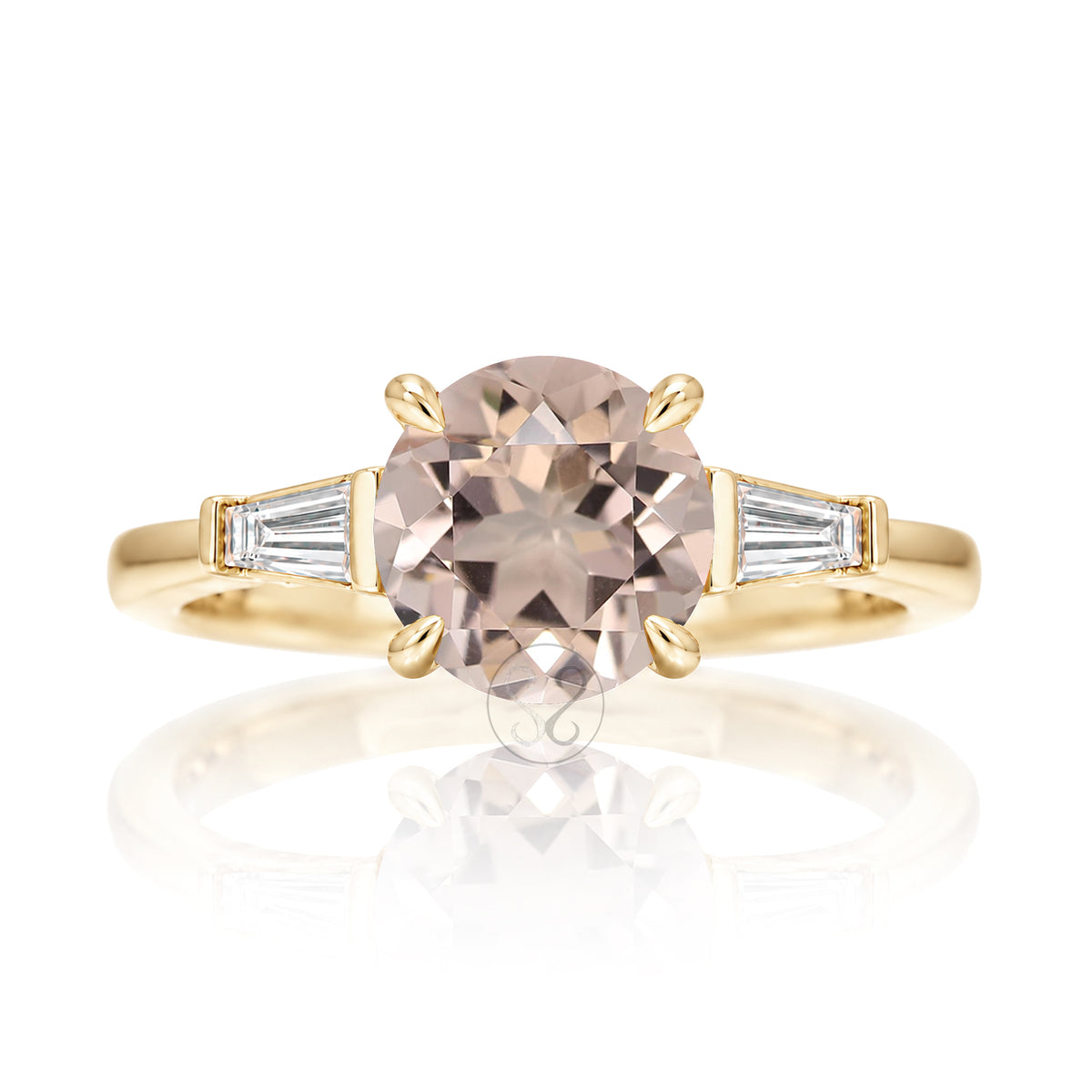 The Alice Round Morganite Ring