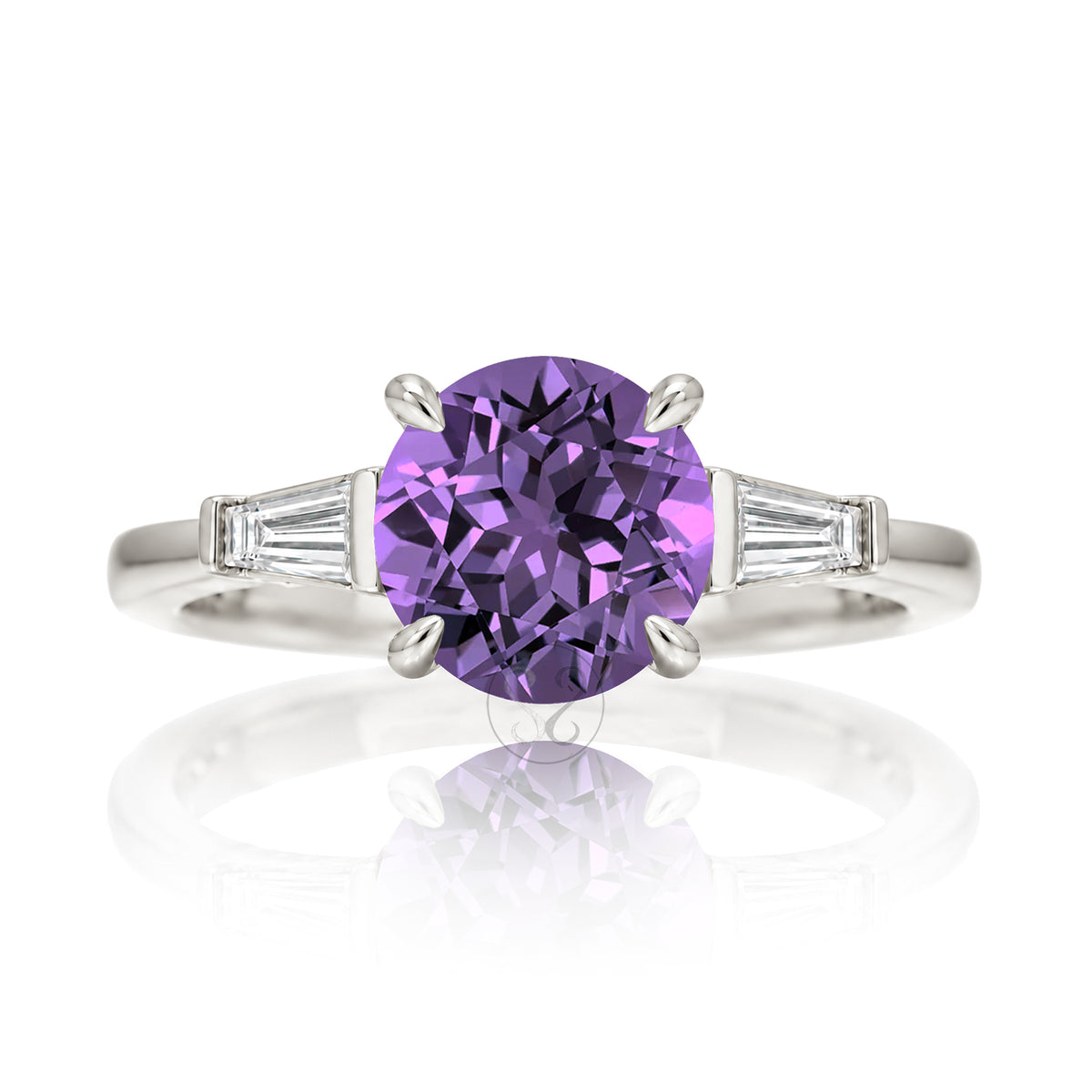 The Alice Round Amethyst Ring