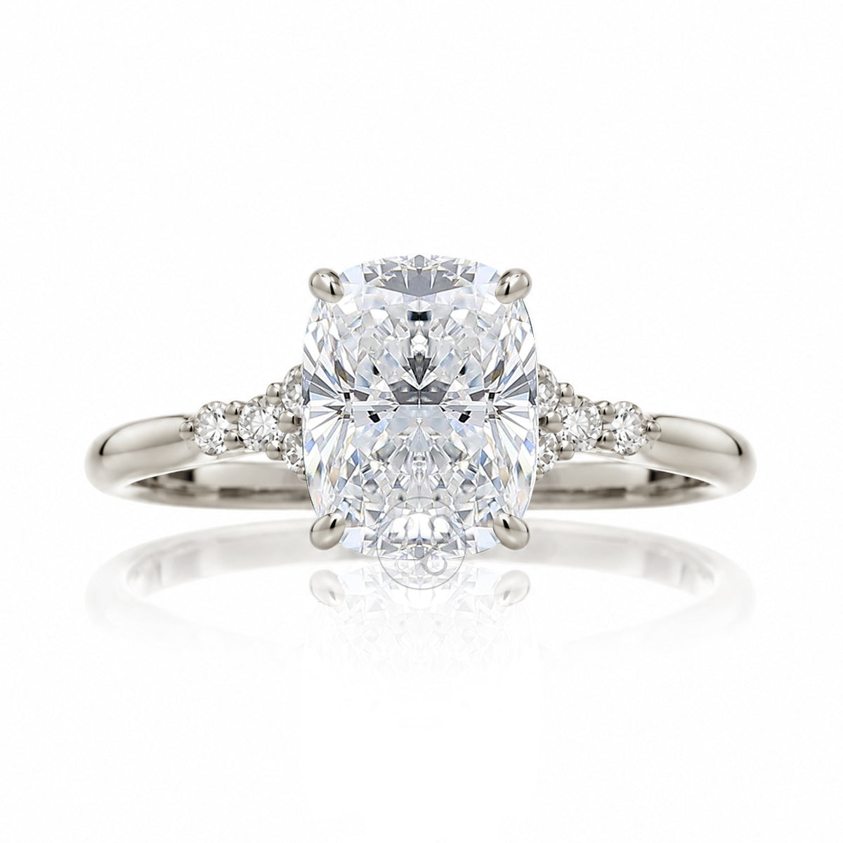 The Chloe Cushion Cut Diamond Ring (Lab-Grown)