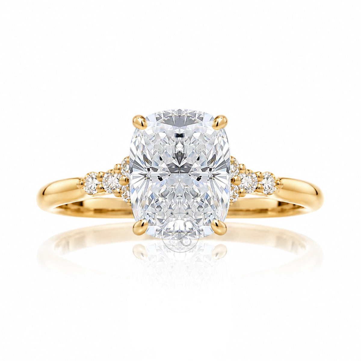 The Chloe Cushion Cut Diamond Ring (Lab-Grown)