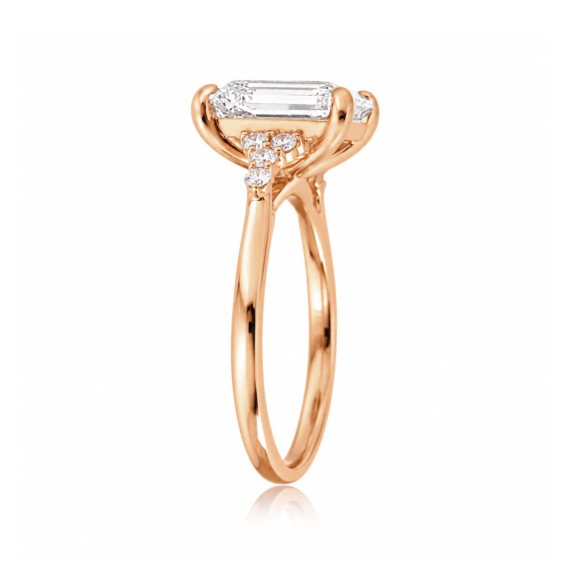 The Chloe Cushion Moissanite Ring