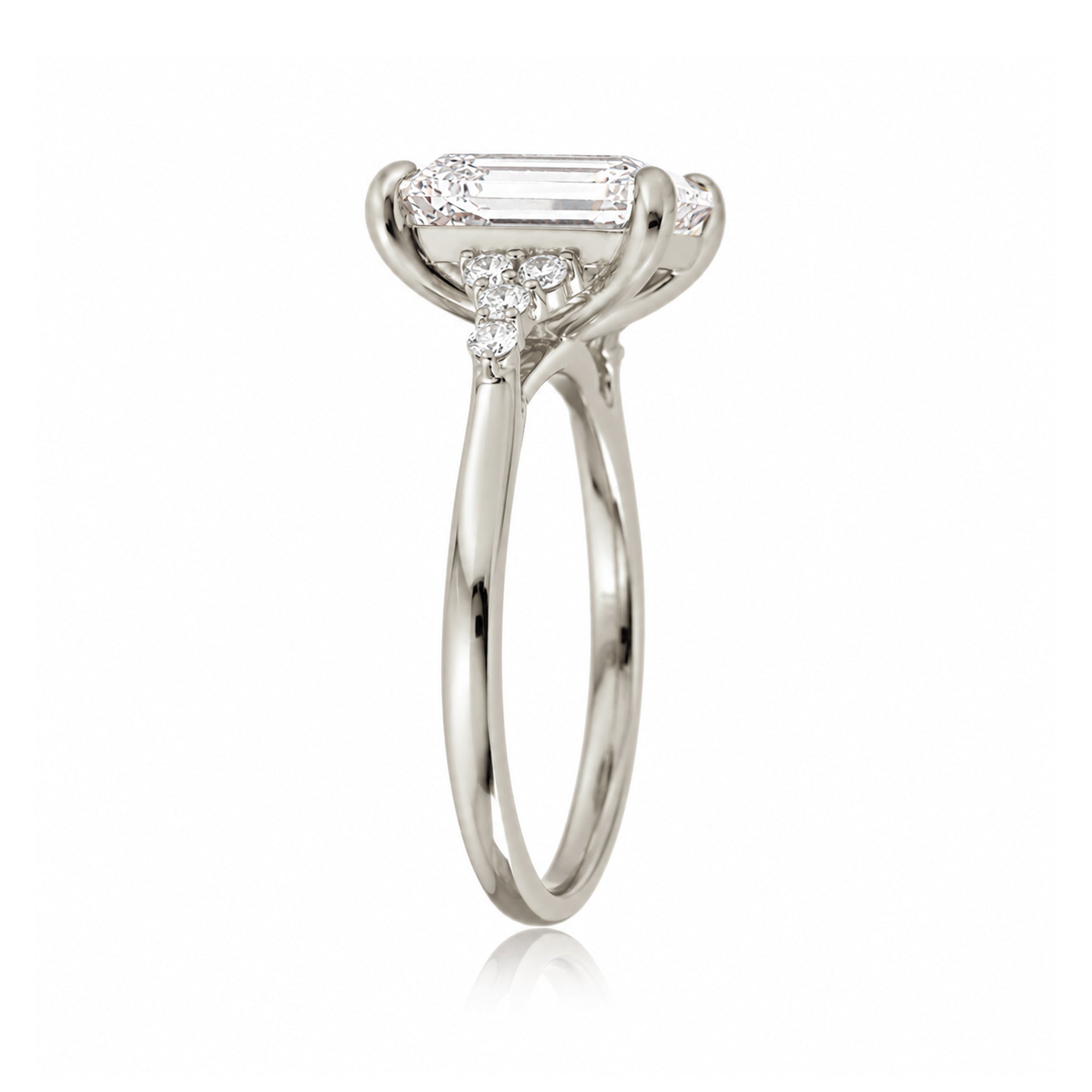 The Chloe Cushion Moissanite Ring