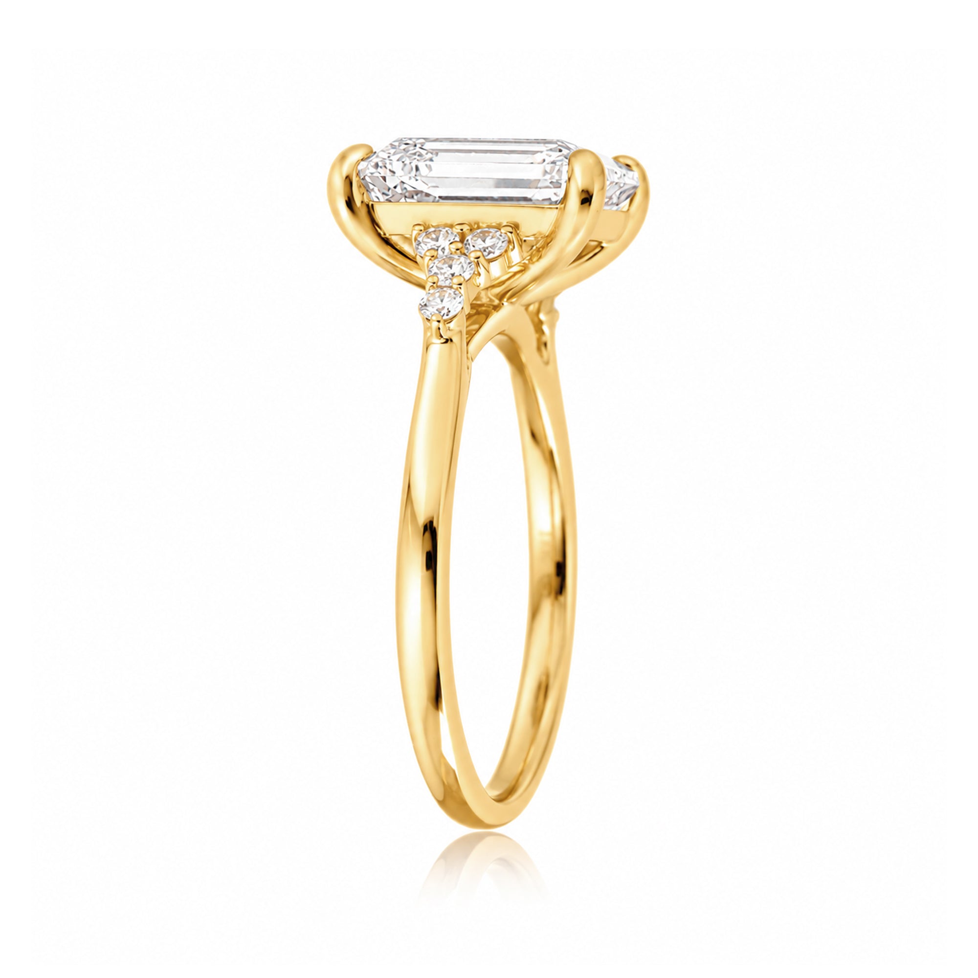 The Chloe Cushion Moissanite Ring