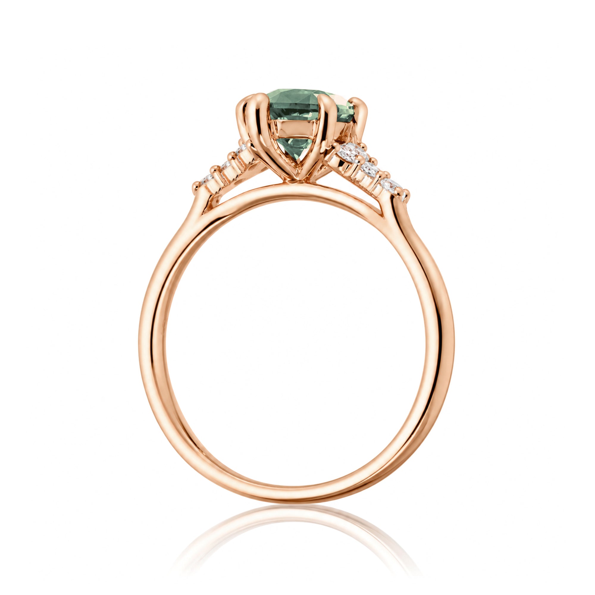 The Chloe Marquise Cut Green Sapphire Ring