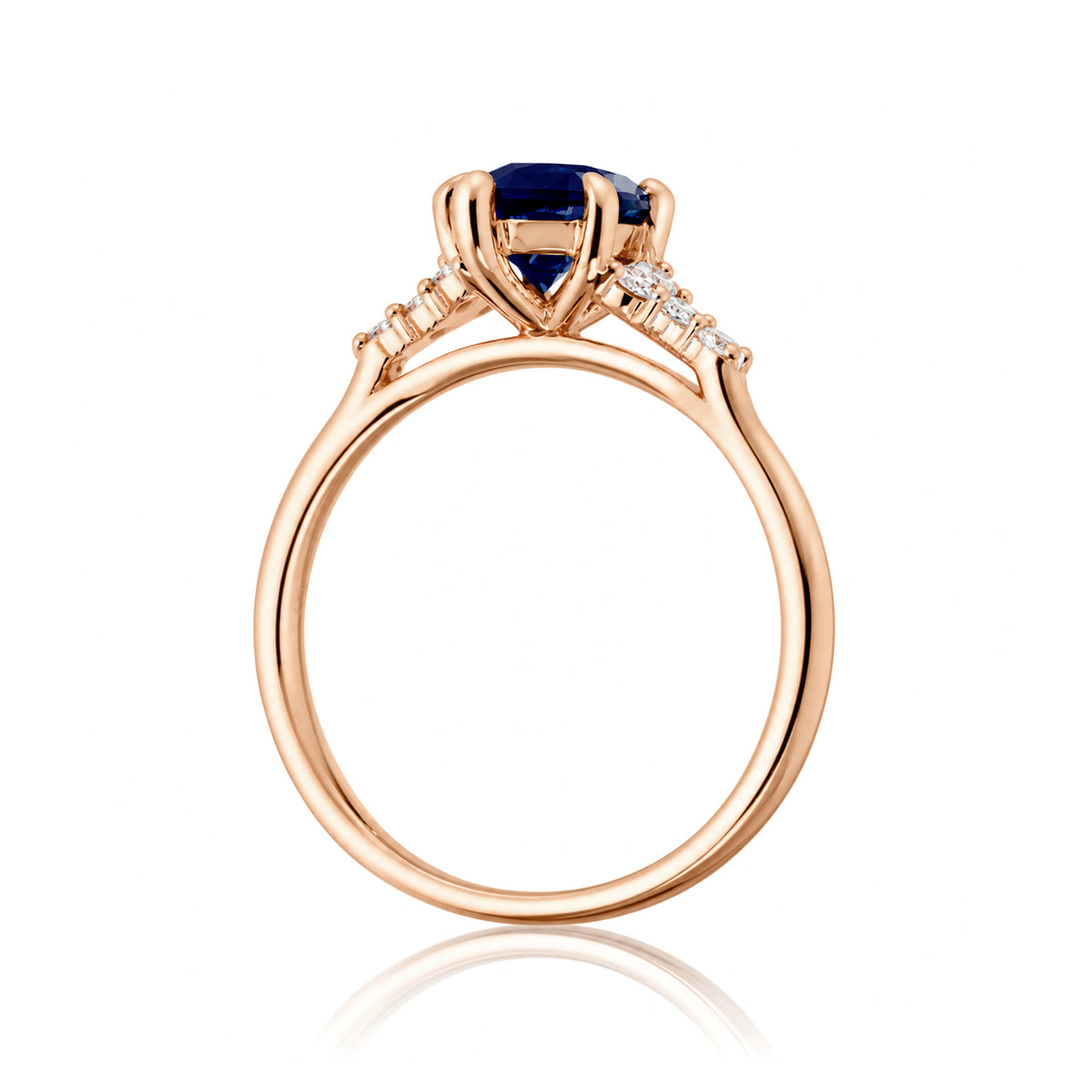 The Chloe Marquise Cut Blue Sapphire Ring