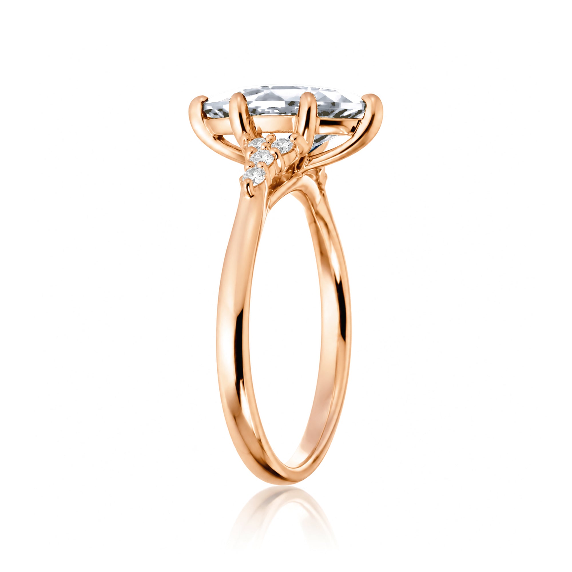 The Chloe Marquise Cut Moissanite Ring