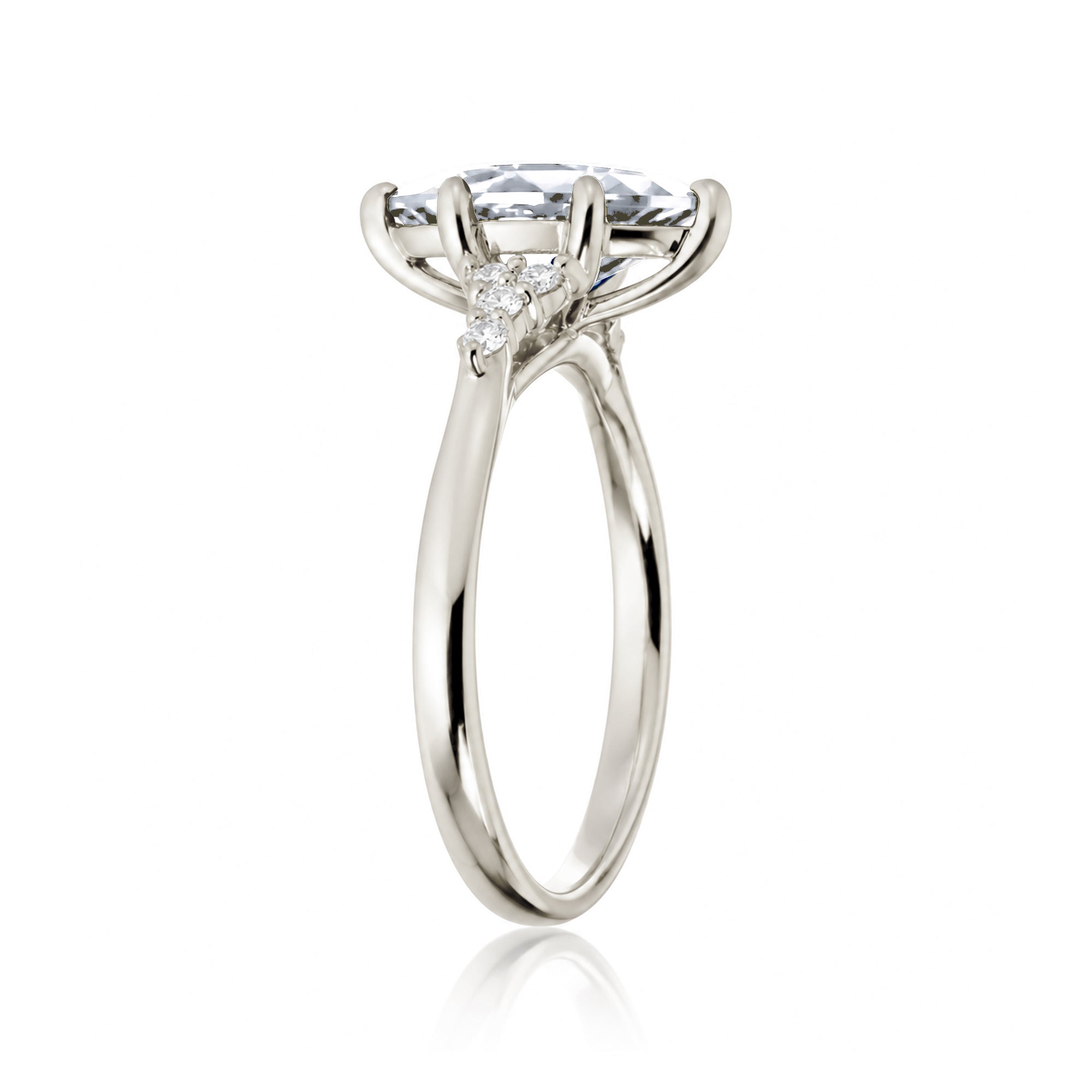 The Chloe Marquise Cut Moissanite Ring