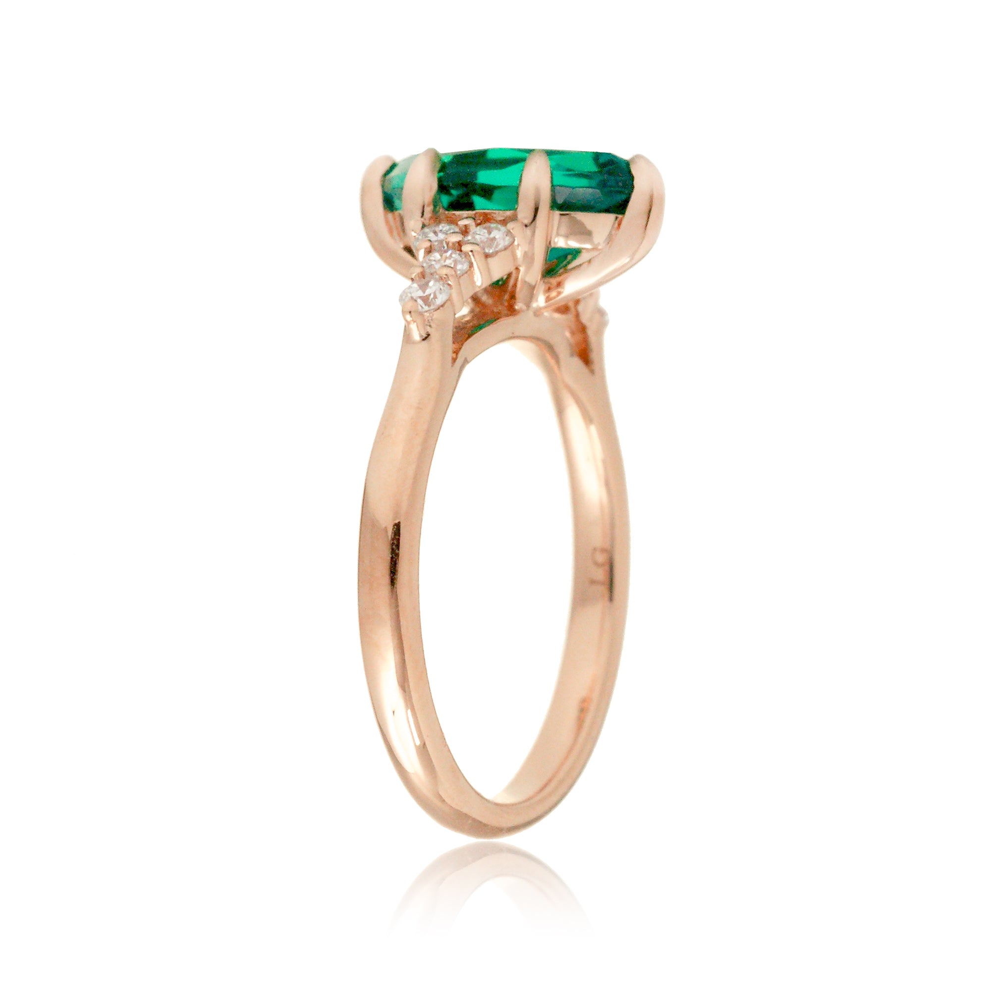 The Chloe Marquise Cut Emerald Ring