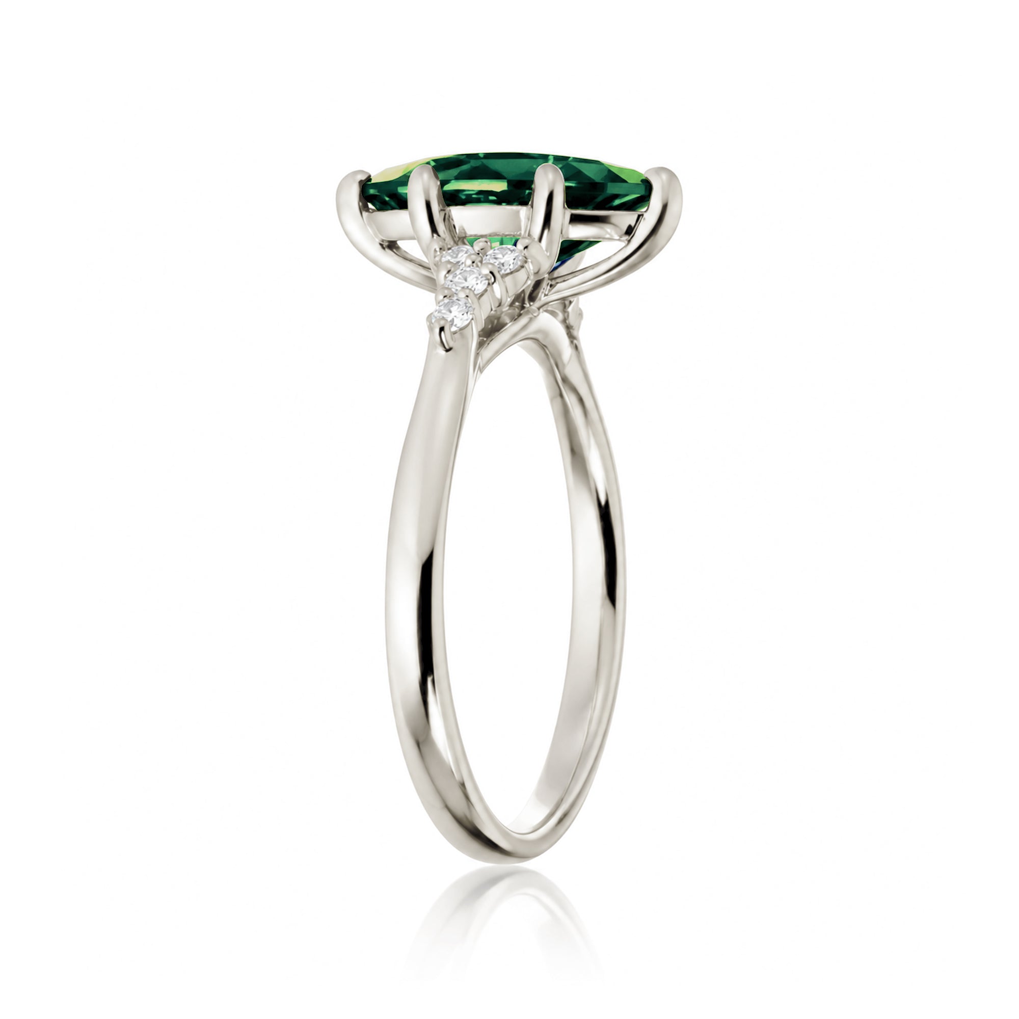 The Chloe Marquise Cut Emerald Ring