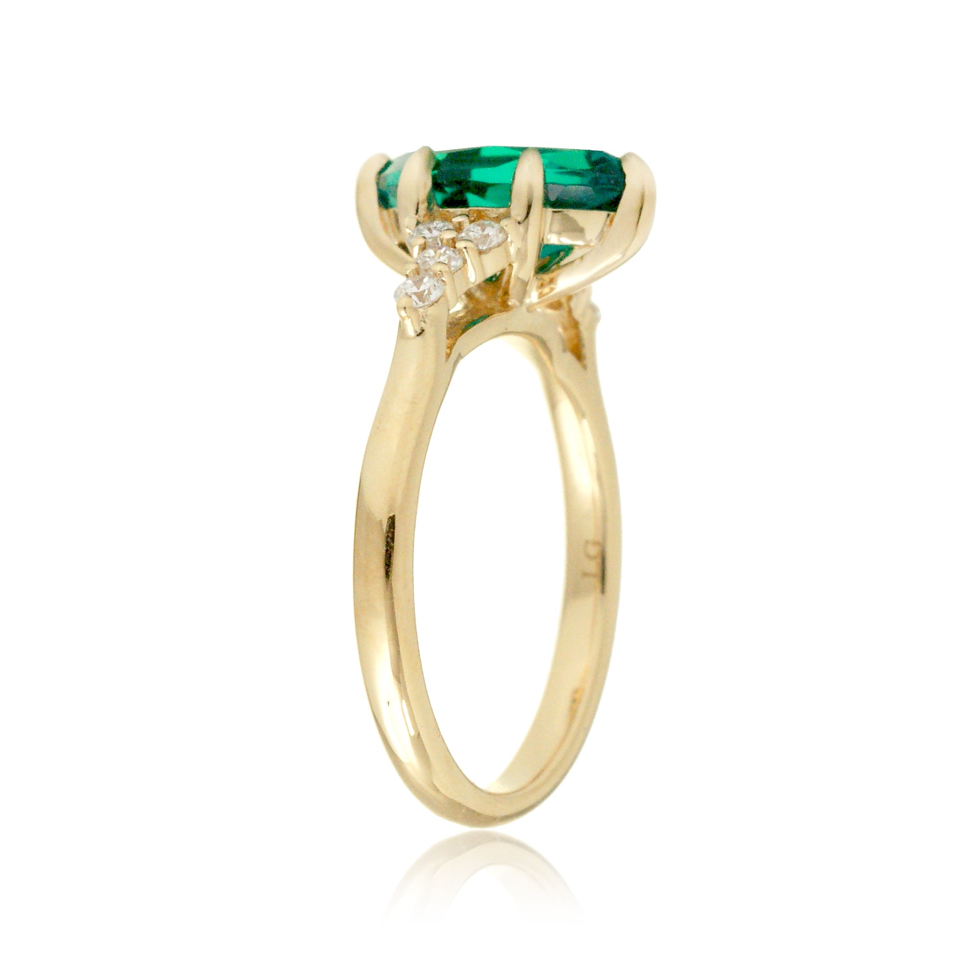 The Chloe Marquise Cut Emerald Ring