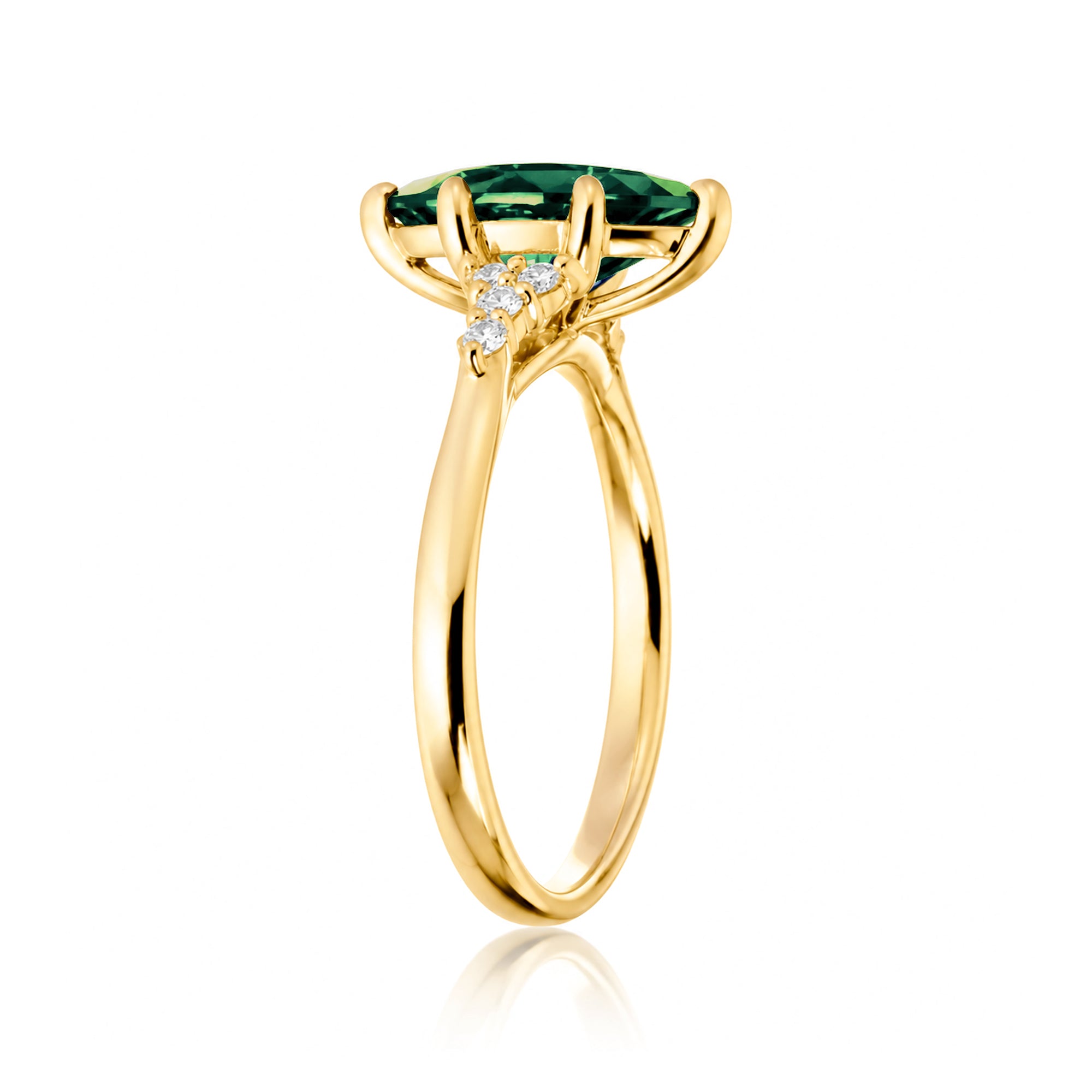 The Chloe Marquise Cut Emerald Ring