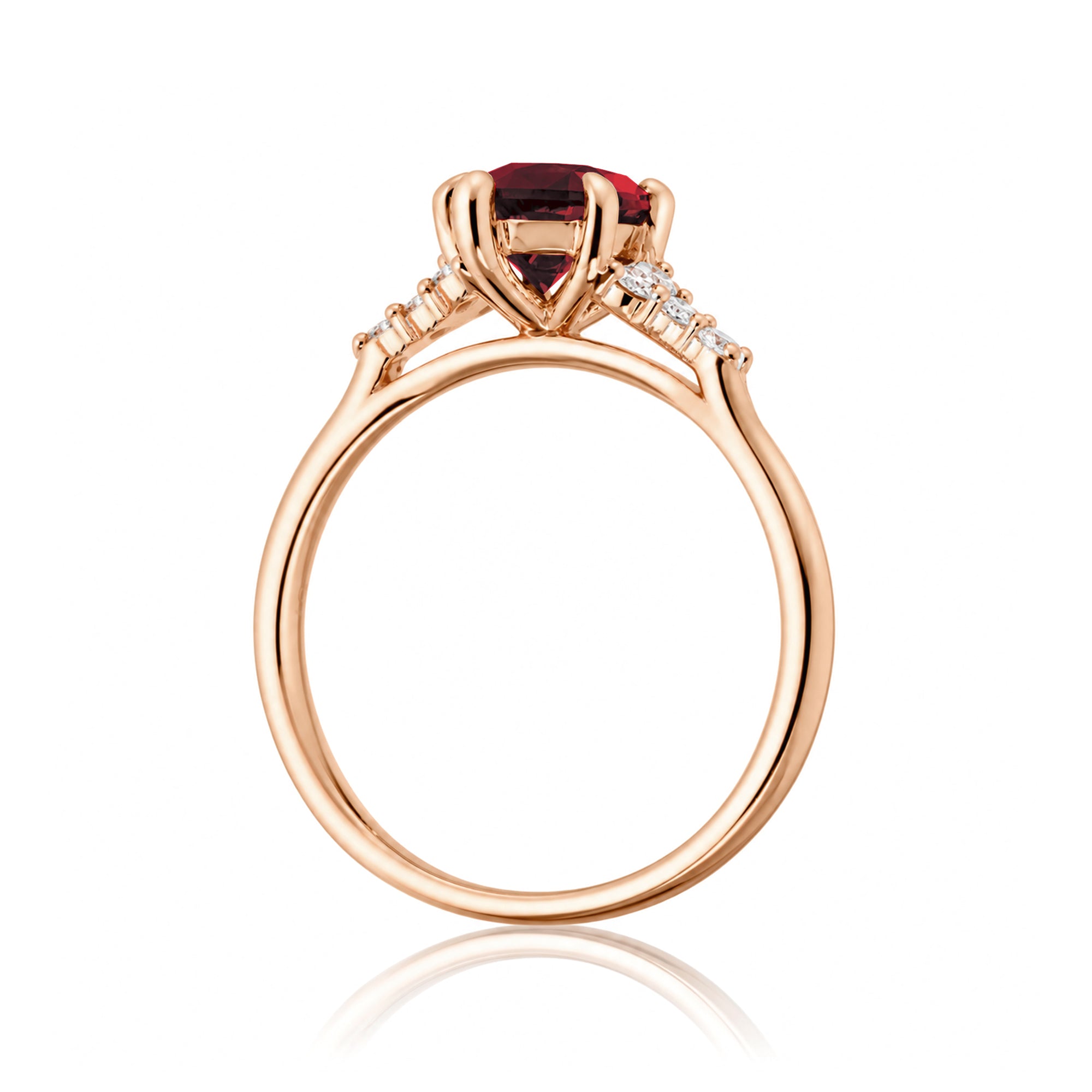 The Chloe Marquise Cut Ruby Ring