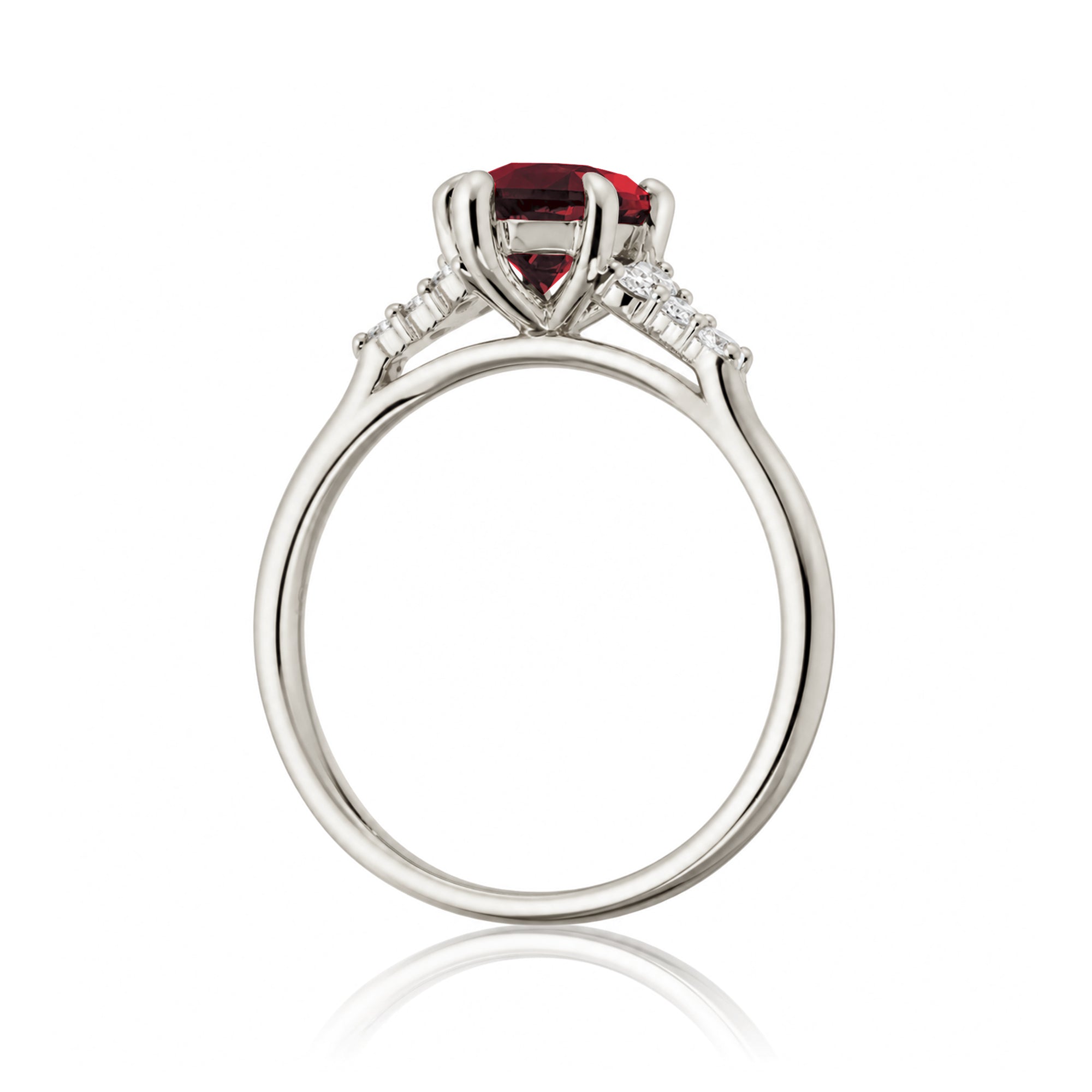 The Chloe Marquise Cut Ruby Ring