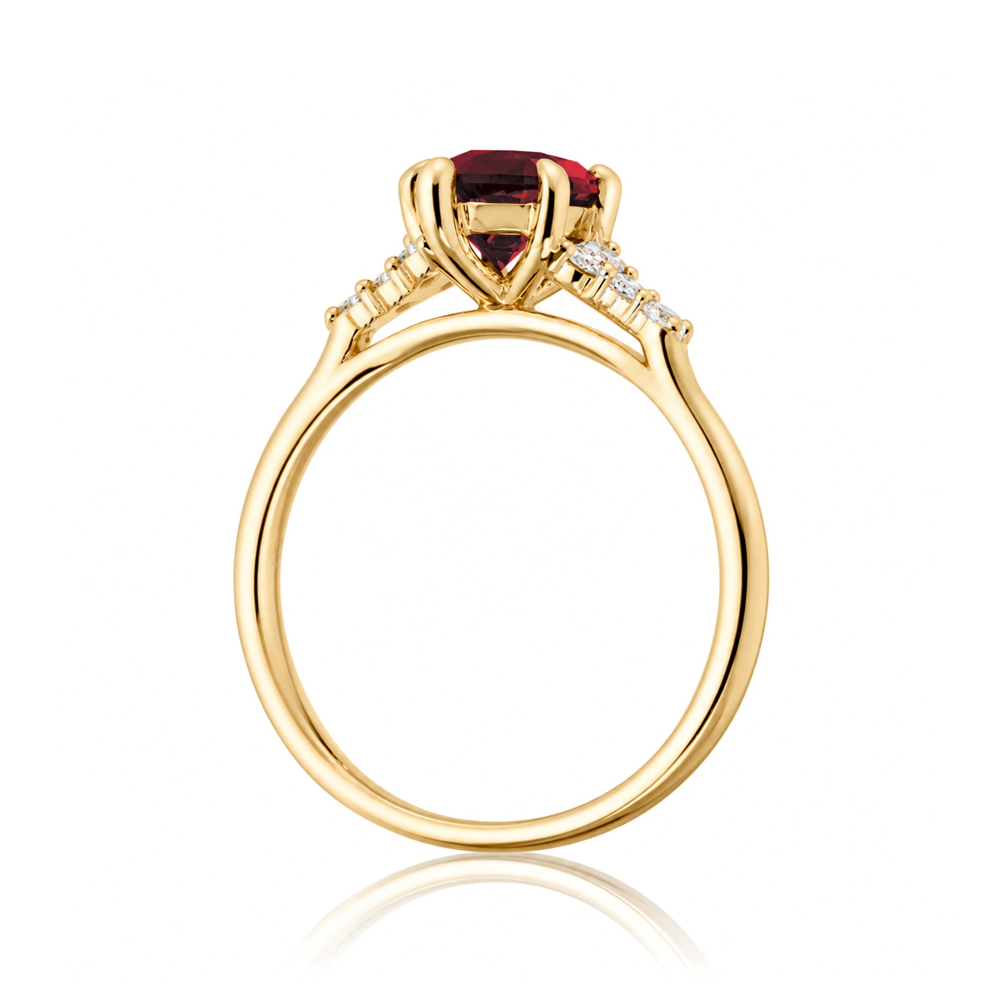 The Chloe Marquise Cut Ruby Ring