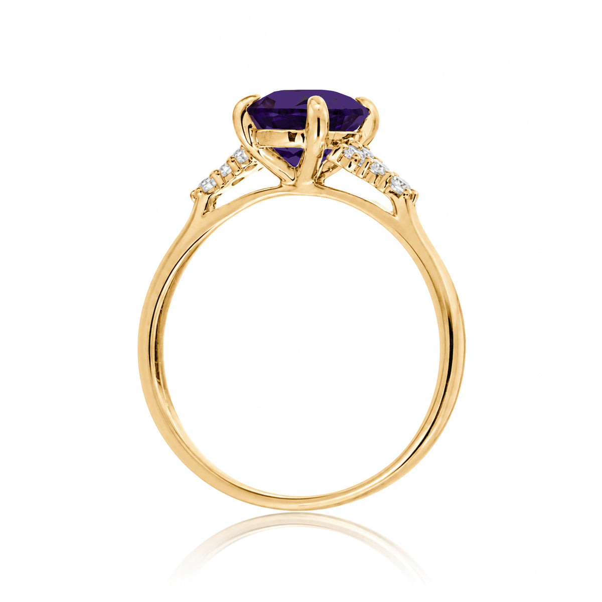 The Chloe Pear Cut Amethyst Ring