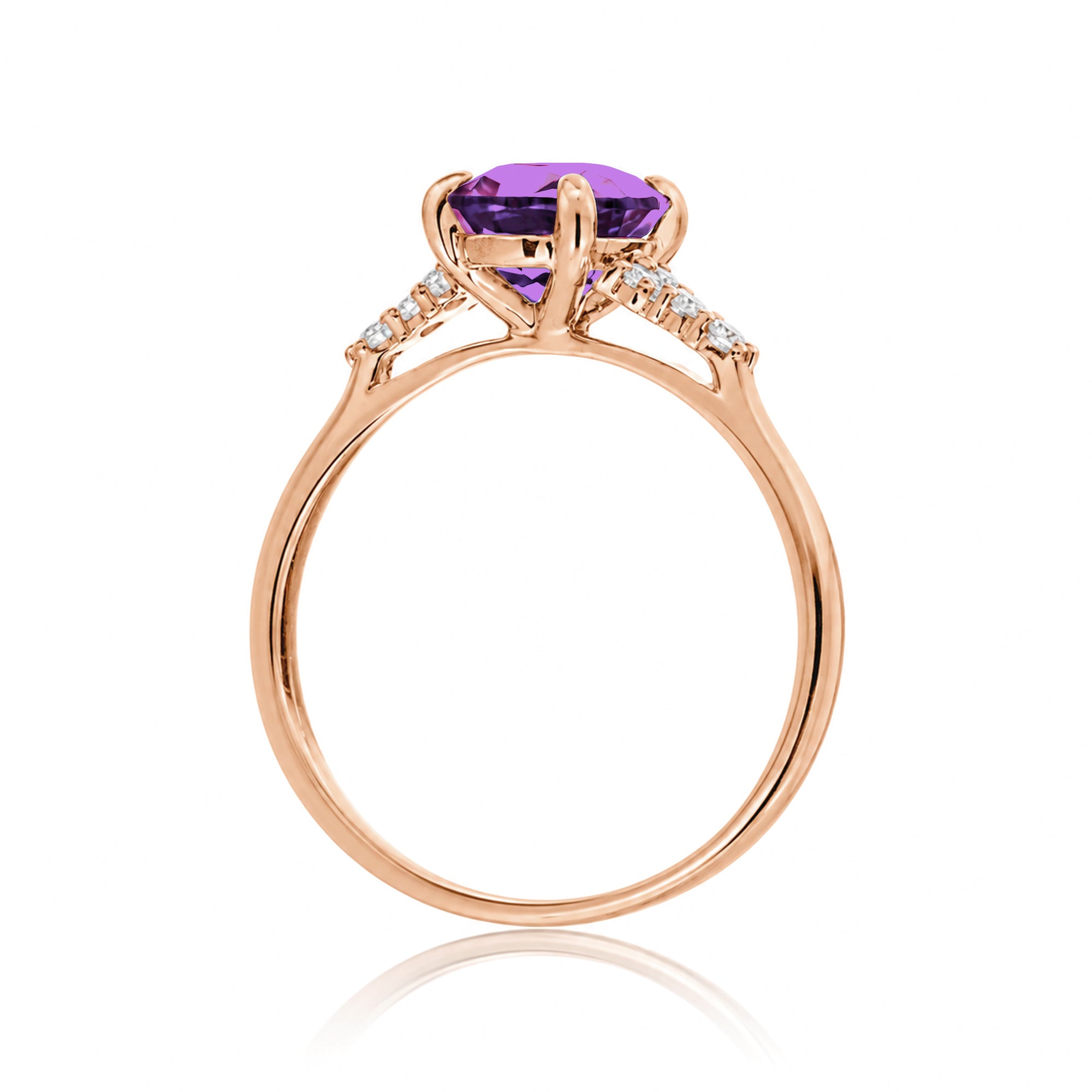 The Chloe Oval Cut Amethyst Ring