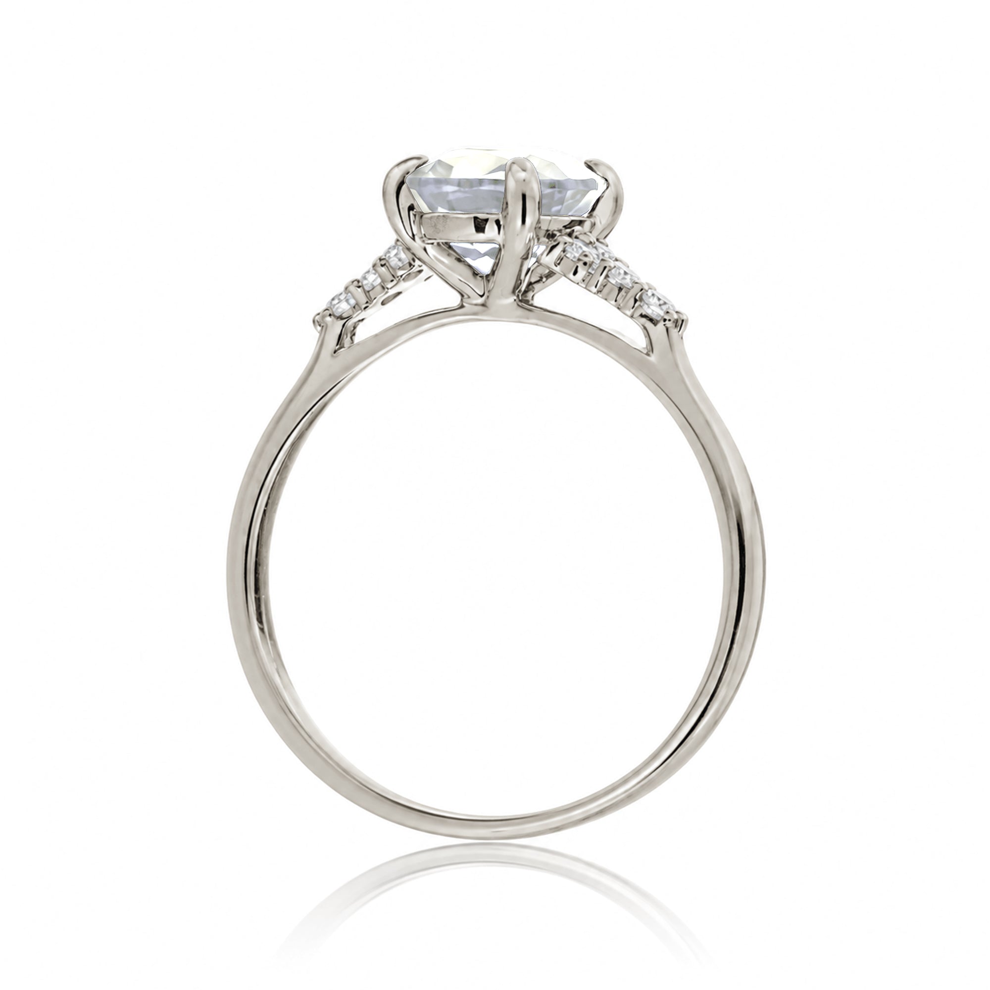 The Chloe Princess Cut Moissanite Ring