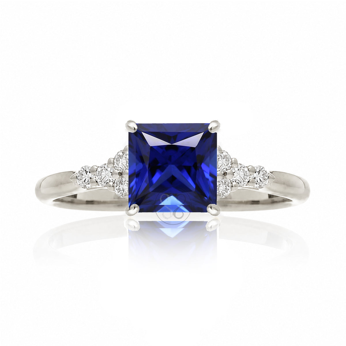 The Chloe Princess Cut Sapphire Ring