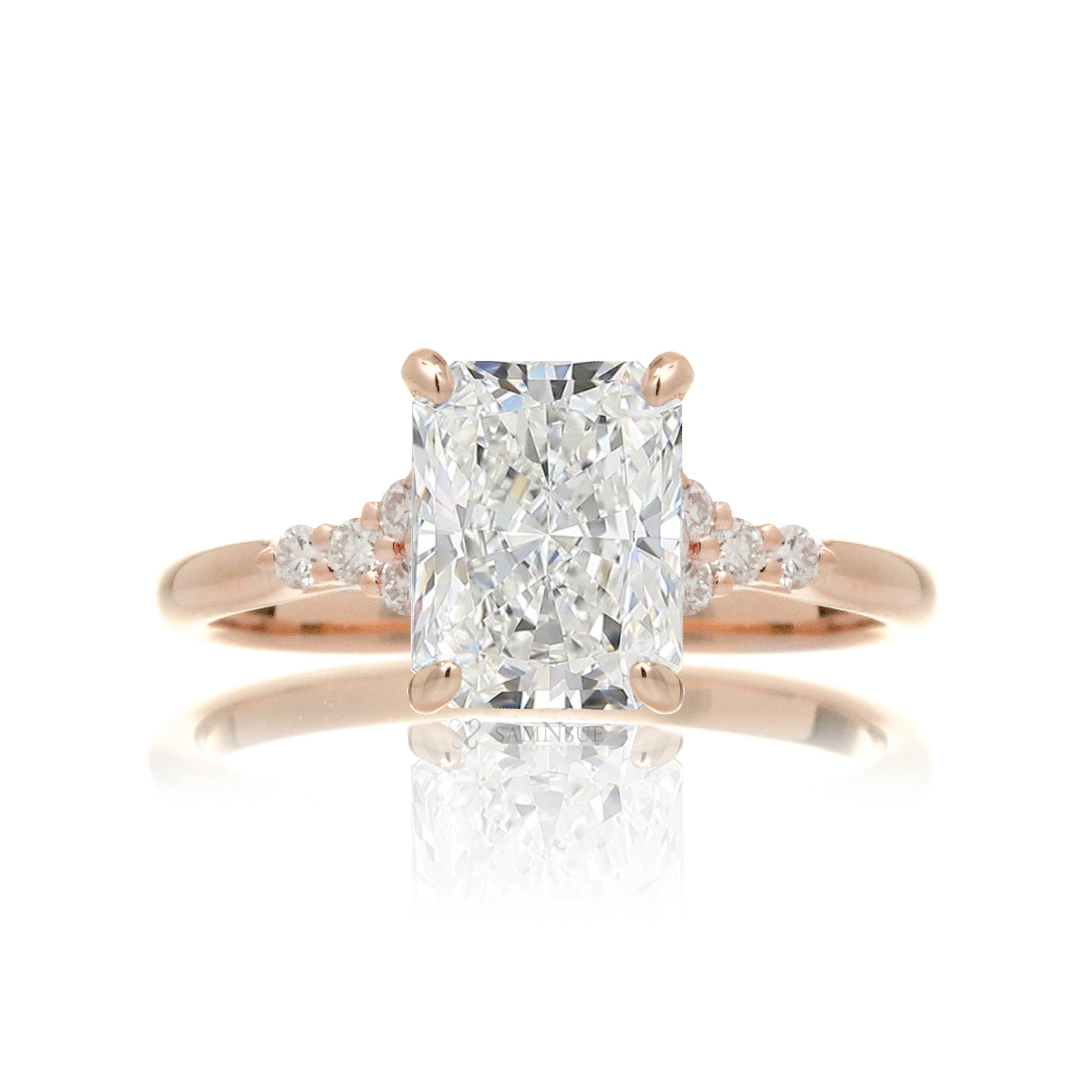 The Chloe Radiant Cut Diamond Ring (Lab-Grown)
