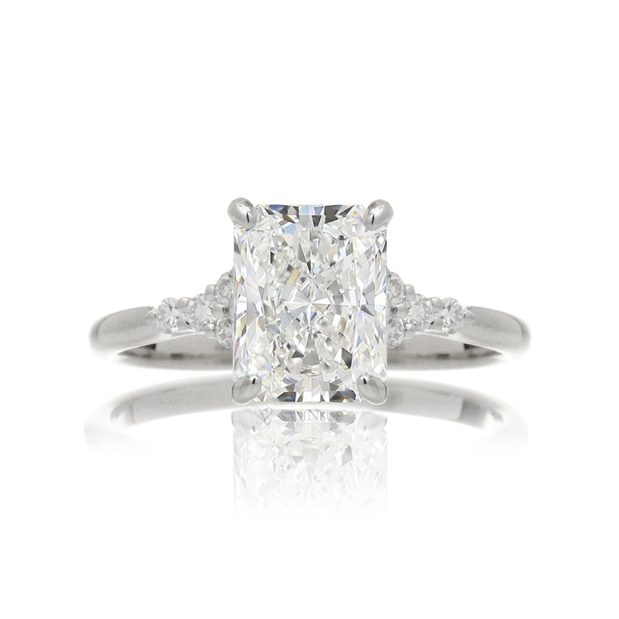 The Chloe Radiant Cut Diamond Ring (Lab-Grown)