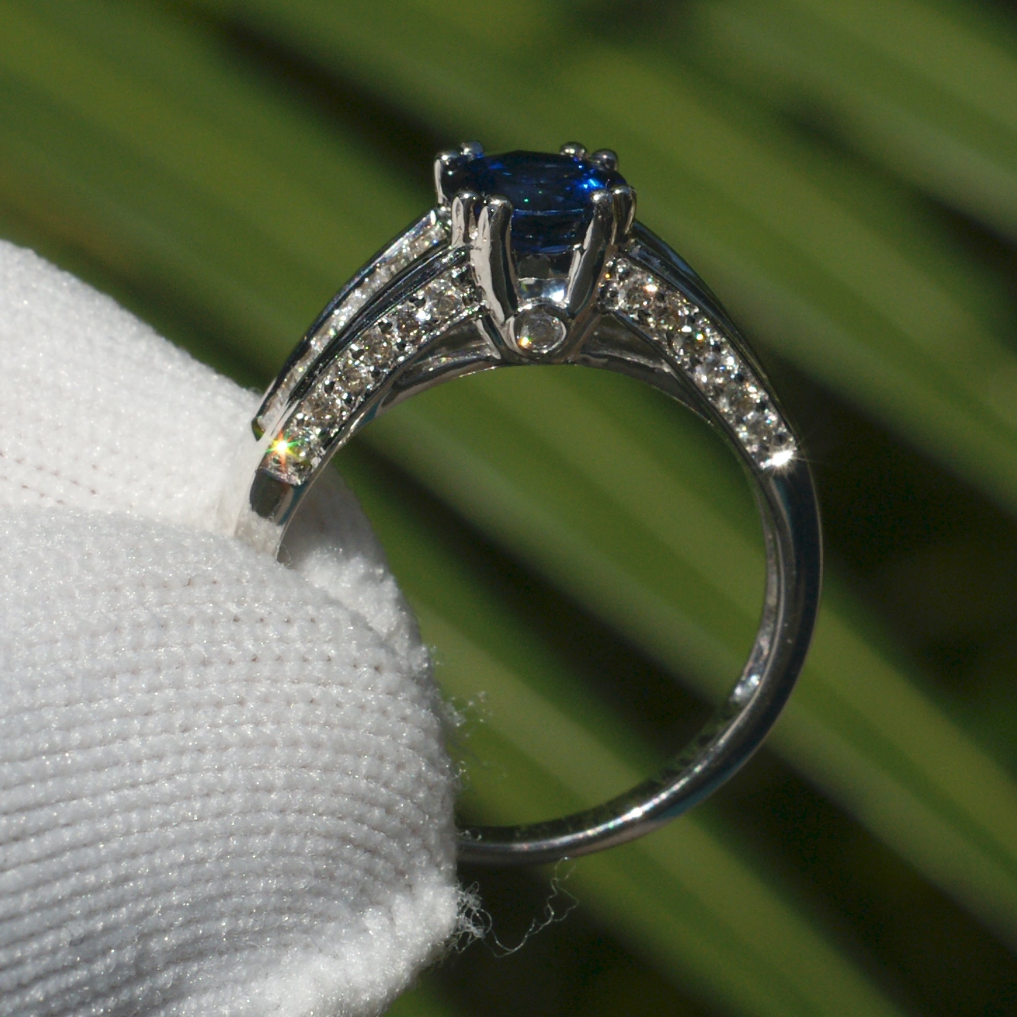 The Doheny Round Sapphire Ring