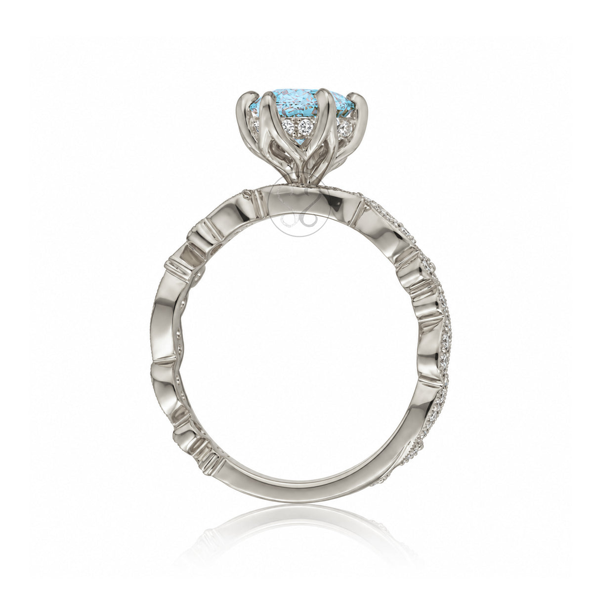The Elara Marquise Aquamarine Ring