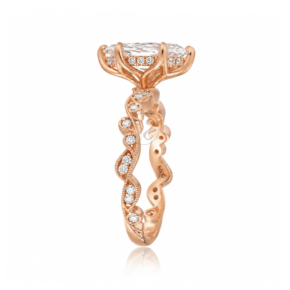 The Elara Marquise Moissanite Ring