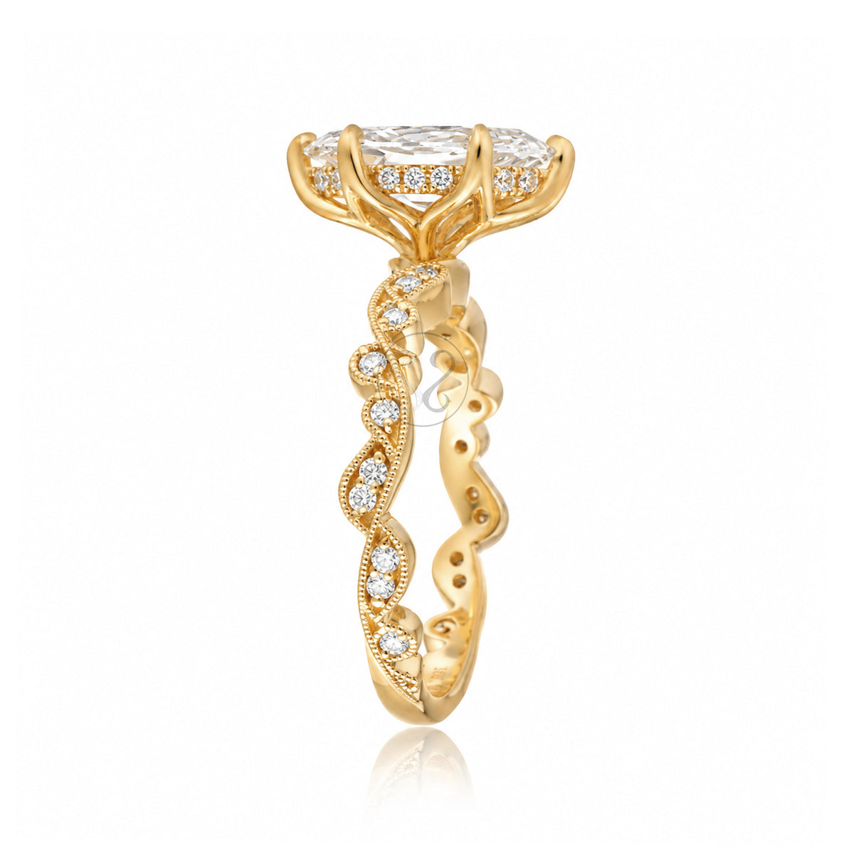 The Elara Marquise Moissanite Ring