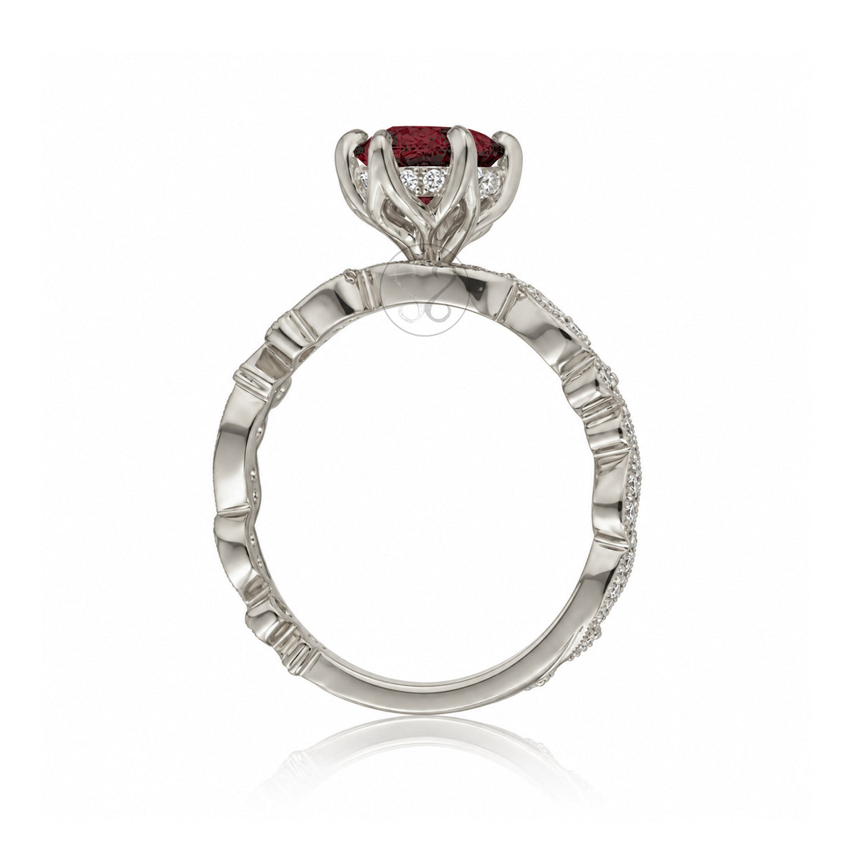 The Elara Marquise Ruby Ring