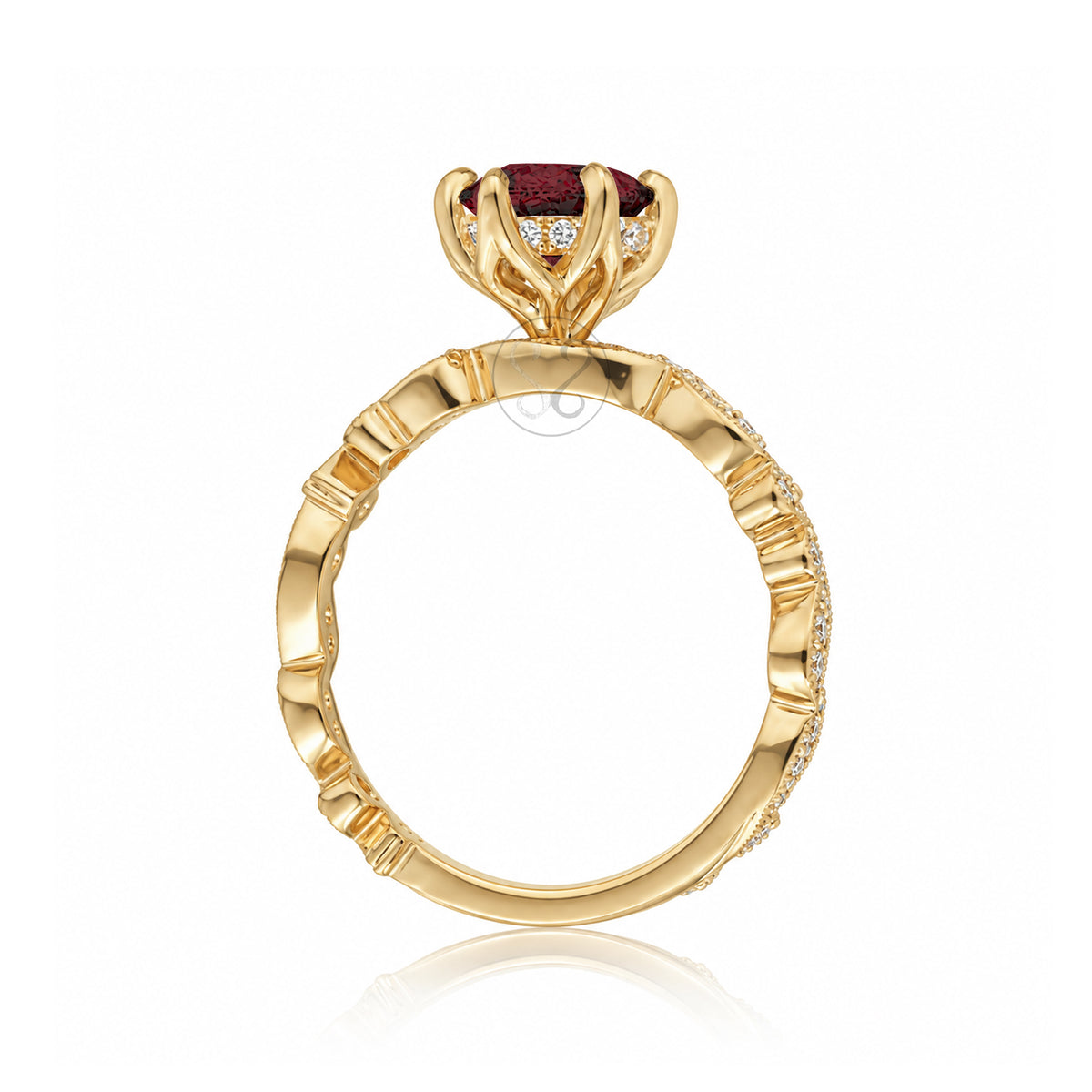 The Elara Marquise Ruby Ring