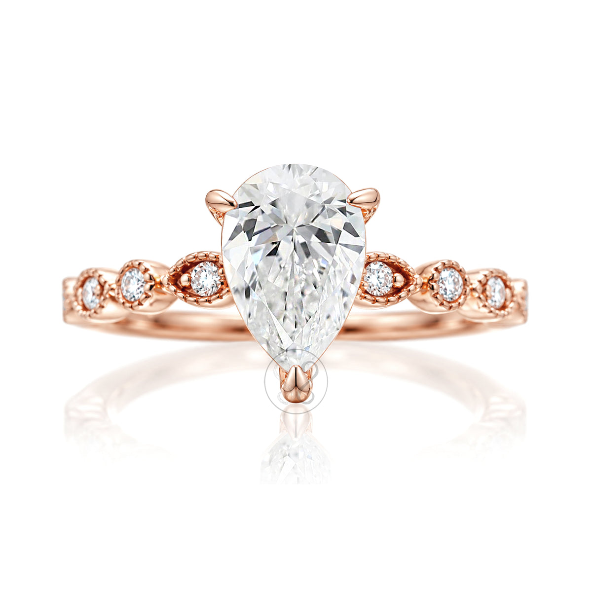 The Ivy Pear Diamond Ring