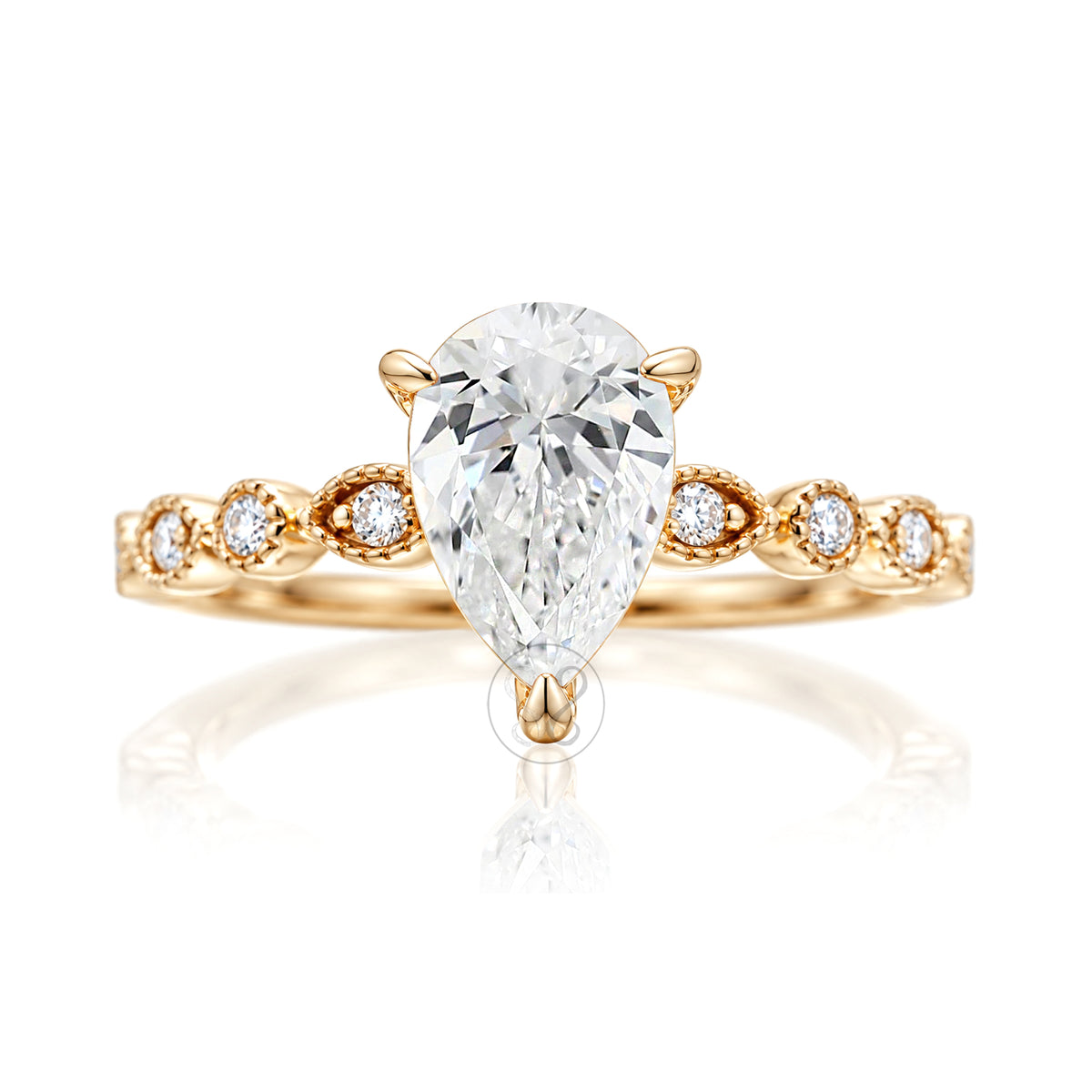 The Ivy Pear Diamond Ring