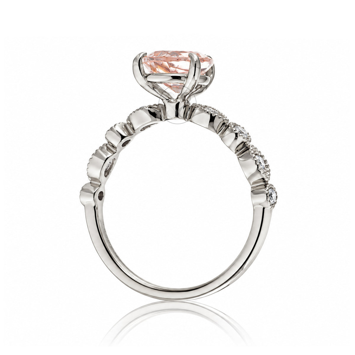 The Ivy Pear Morganite Ring