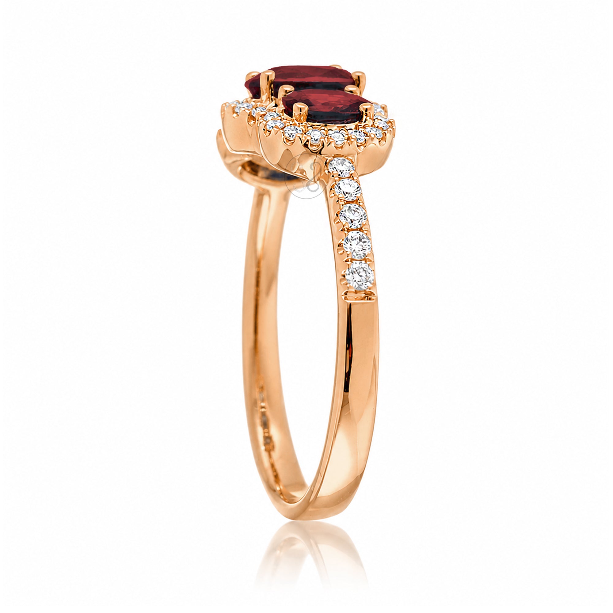 The Pennie Oval Ruby & Diamond Ring