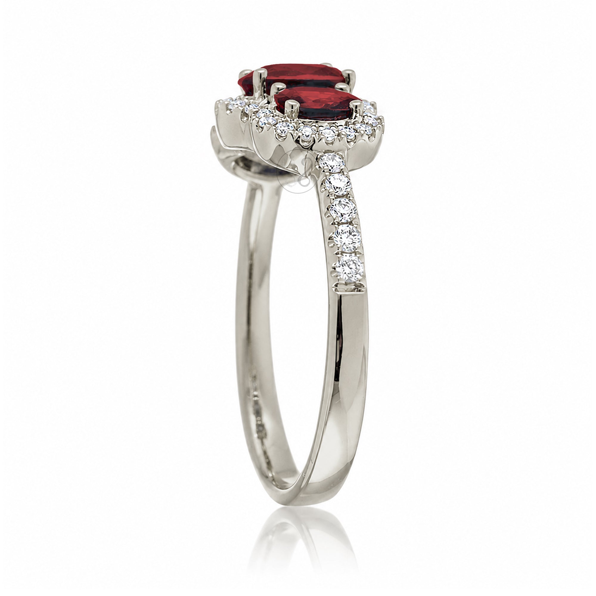 The Pennie Oval Ruby & Diamond Ring