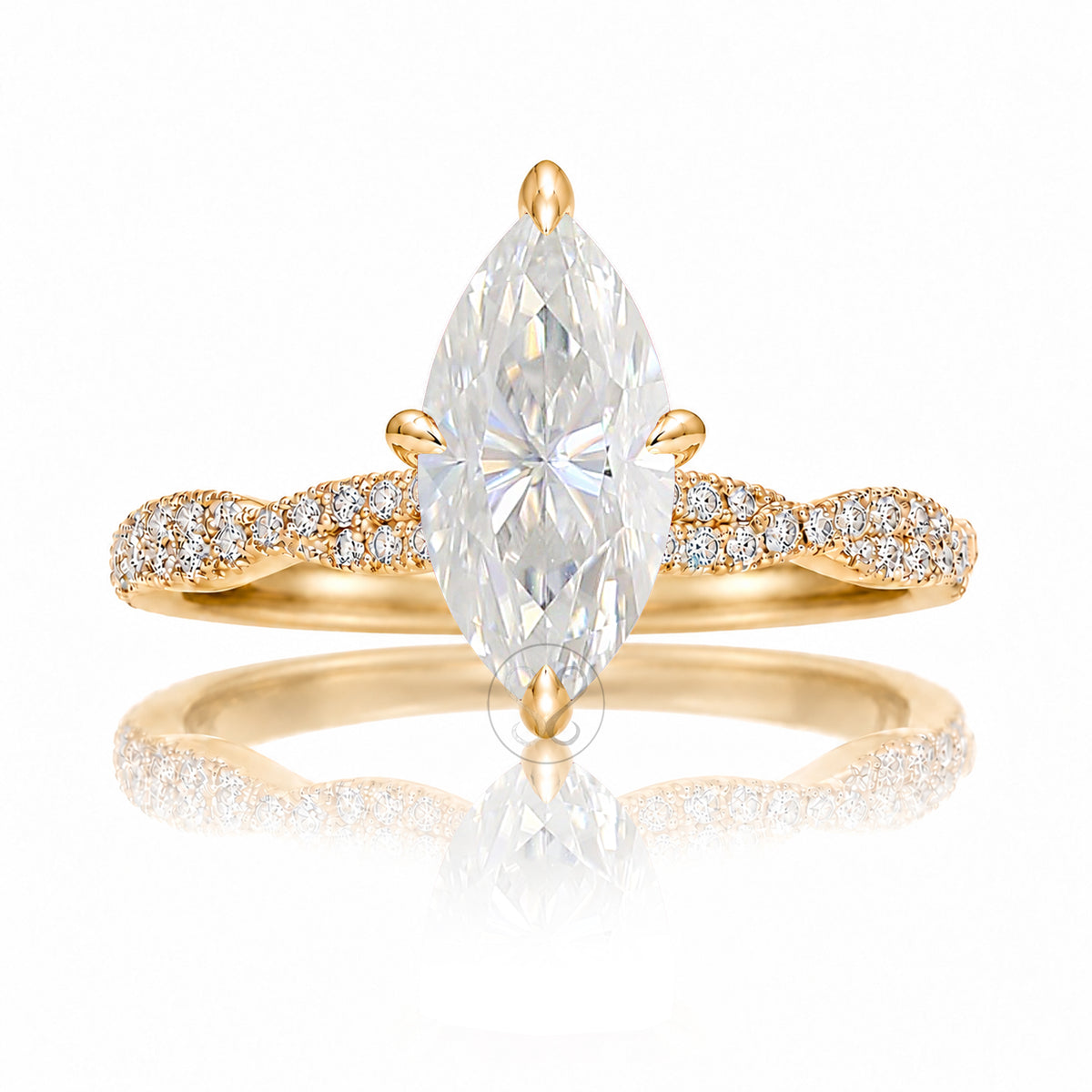 The Seraphina Marquise Moissanite Ring