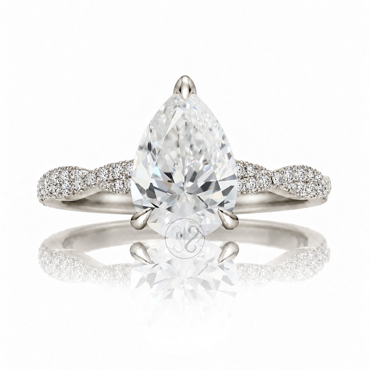 The Seraphina Pear Diamond Ring