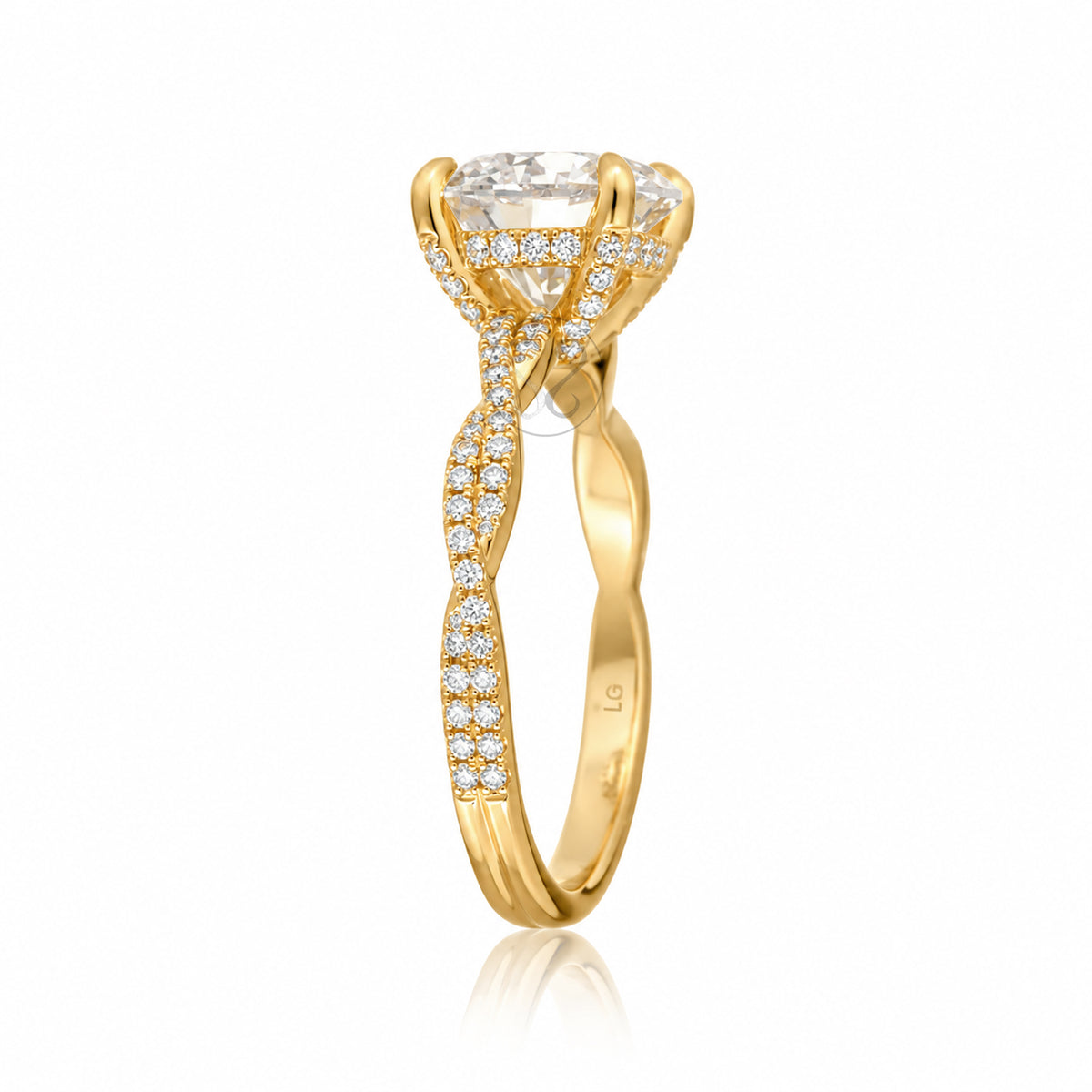 The Seraphina Pear Moissanite Ring