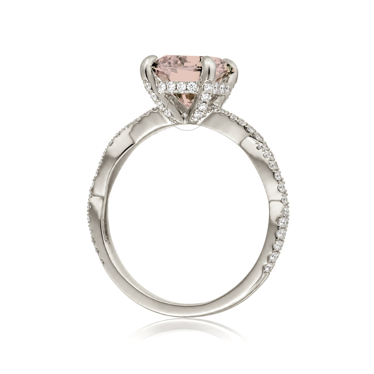 The Seraphina Round Morganite Ring