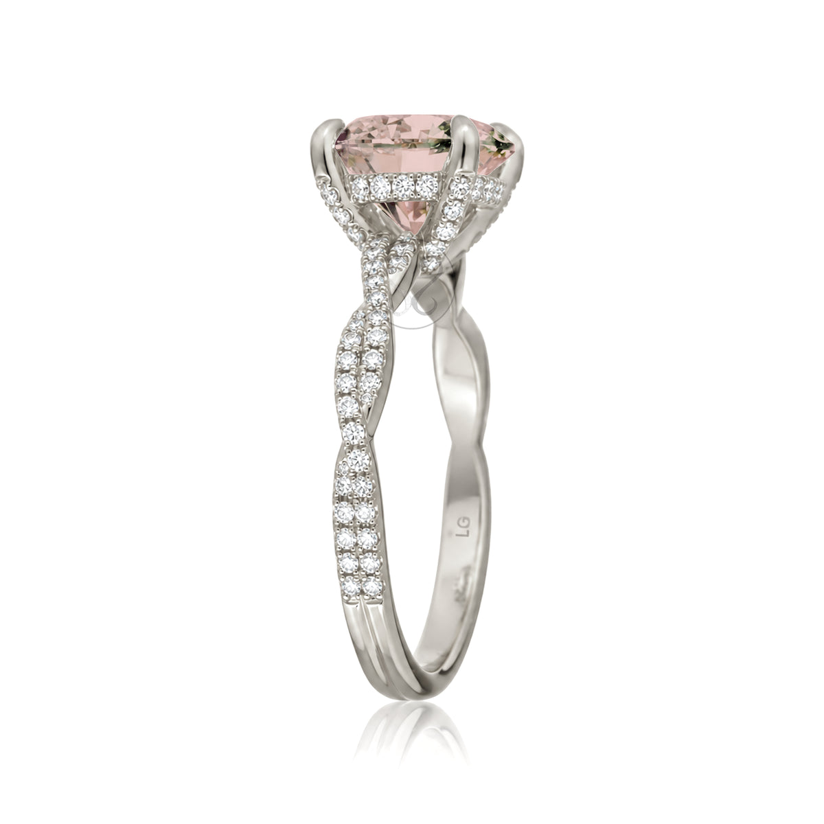The Seraphina Round Morganite Ring