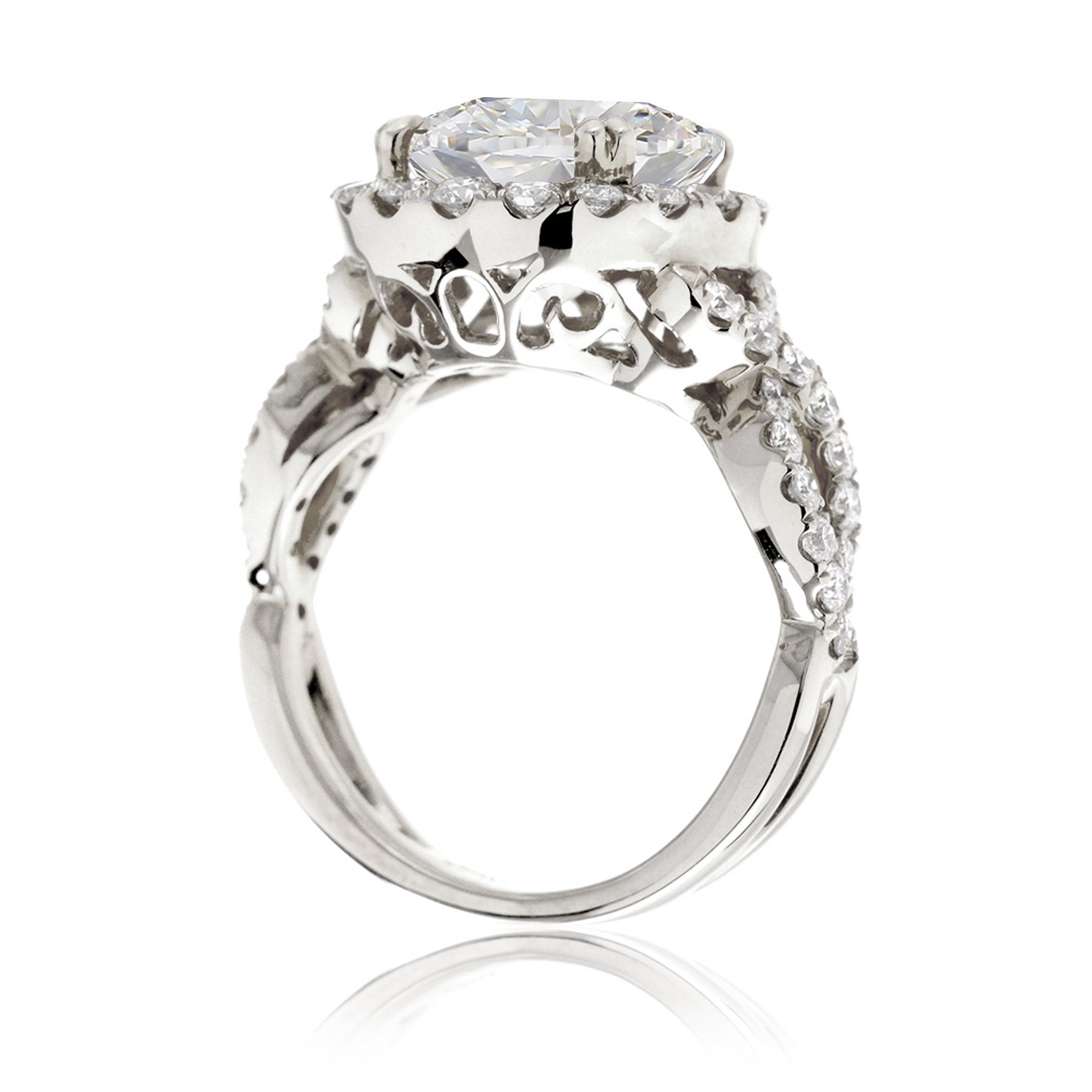 The Shelly Round Moissanite Ring