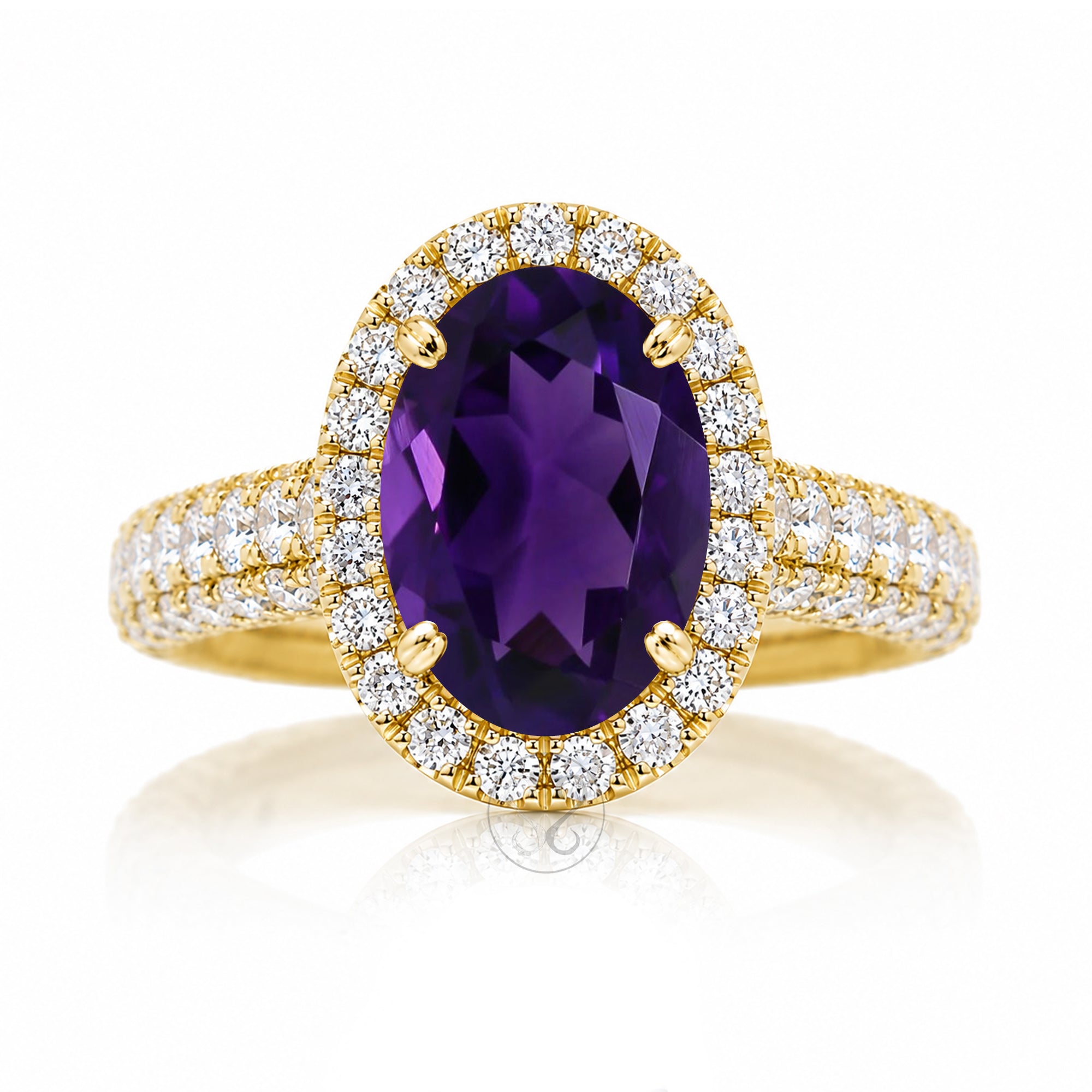 The Tamara Oval Amethyst Ring